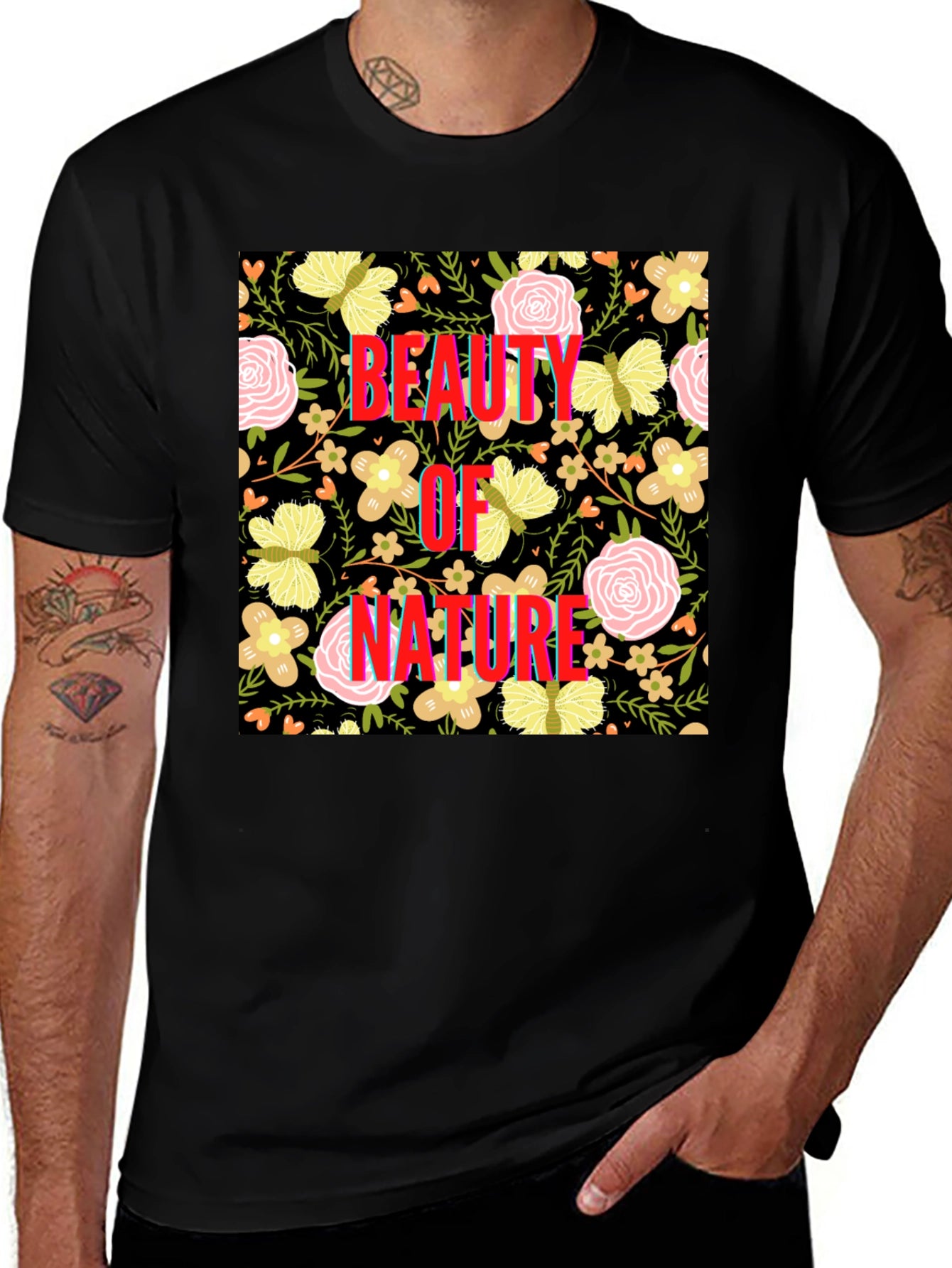Beauty of Nature Floral Print Tee