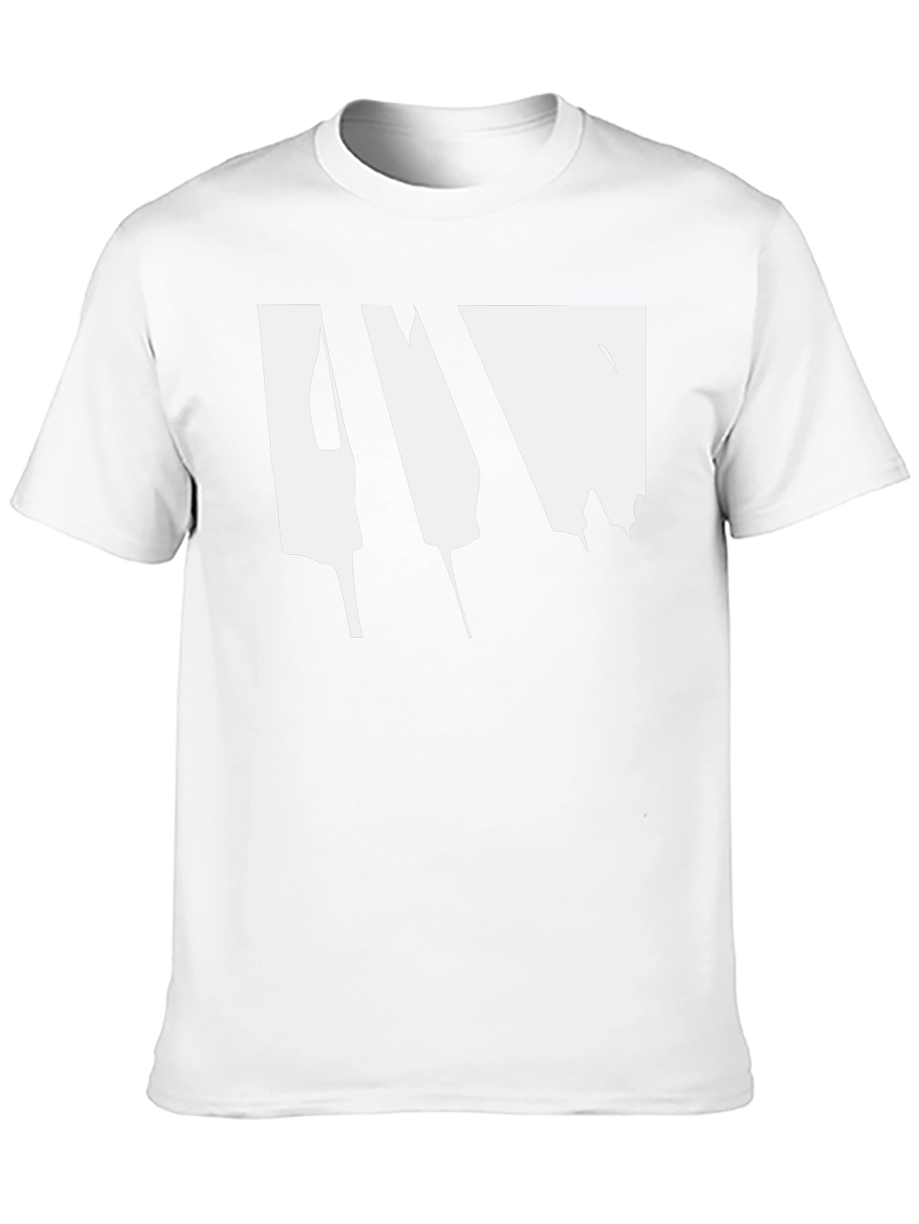 Abstract Drip Graphic Black T-Shirt