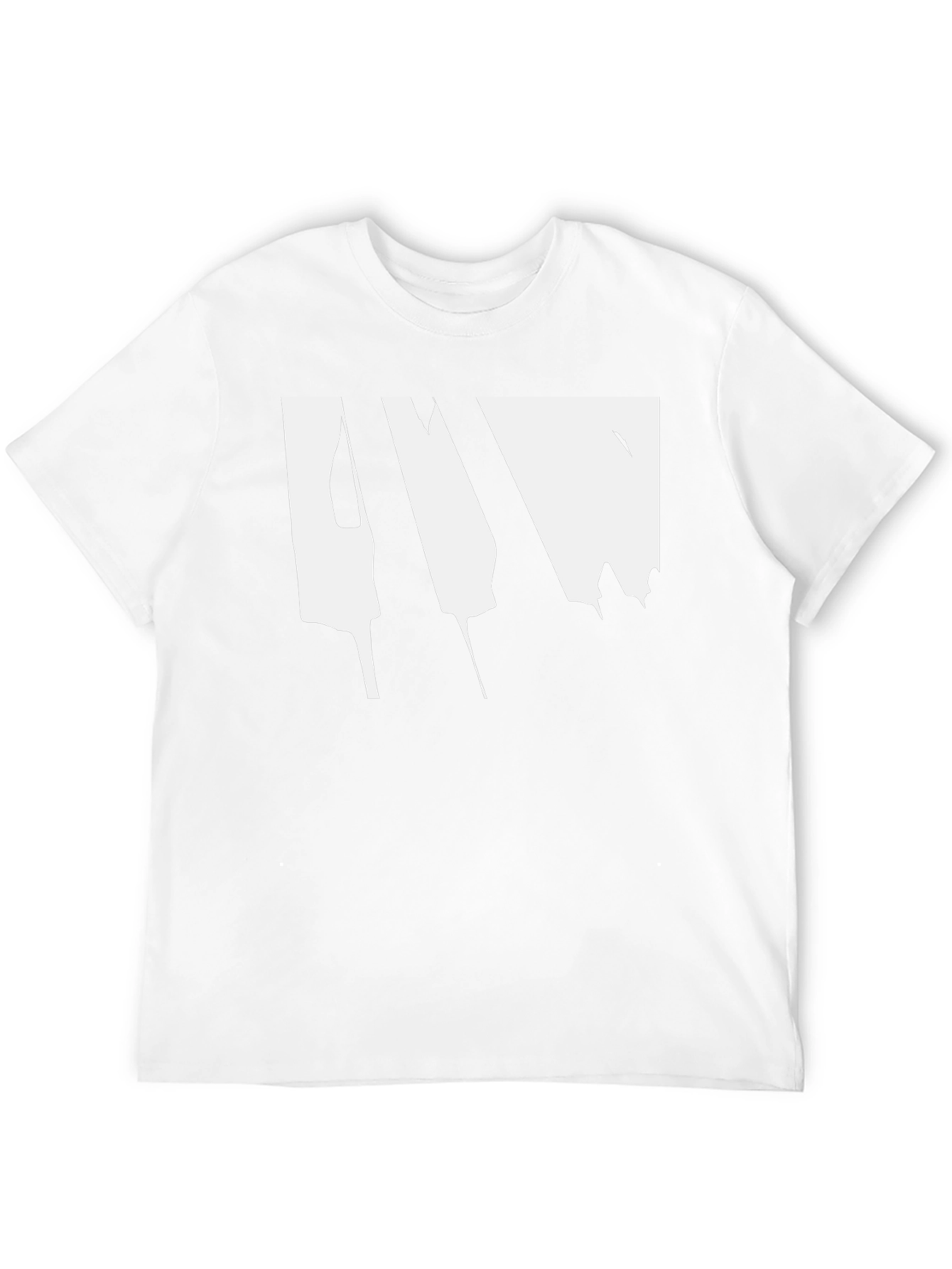 Abstract Drip Graphic Black T-Shirt