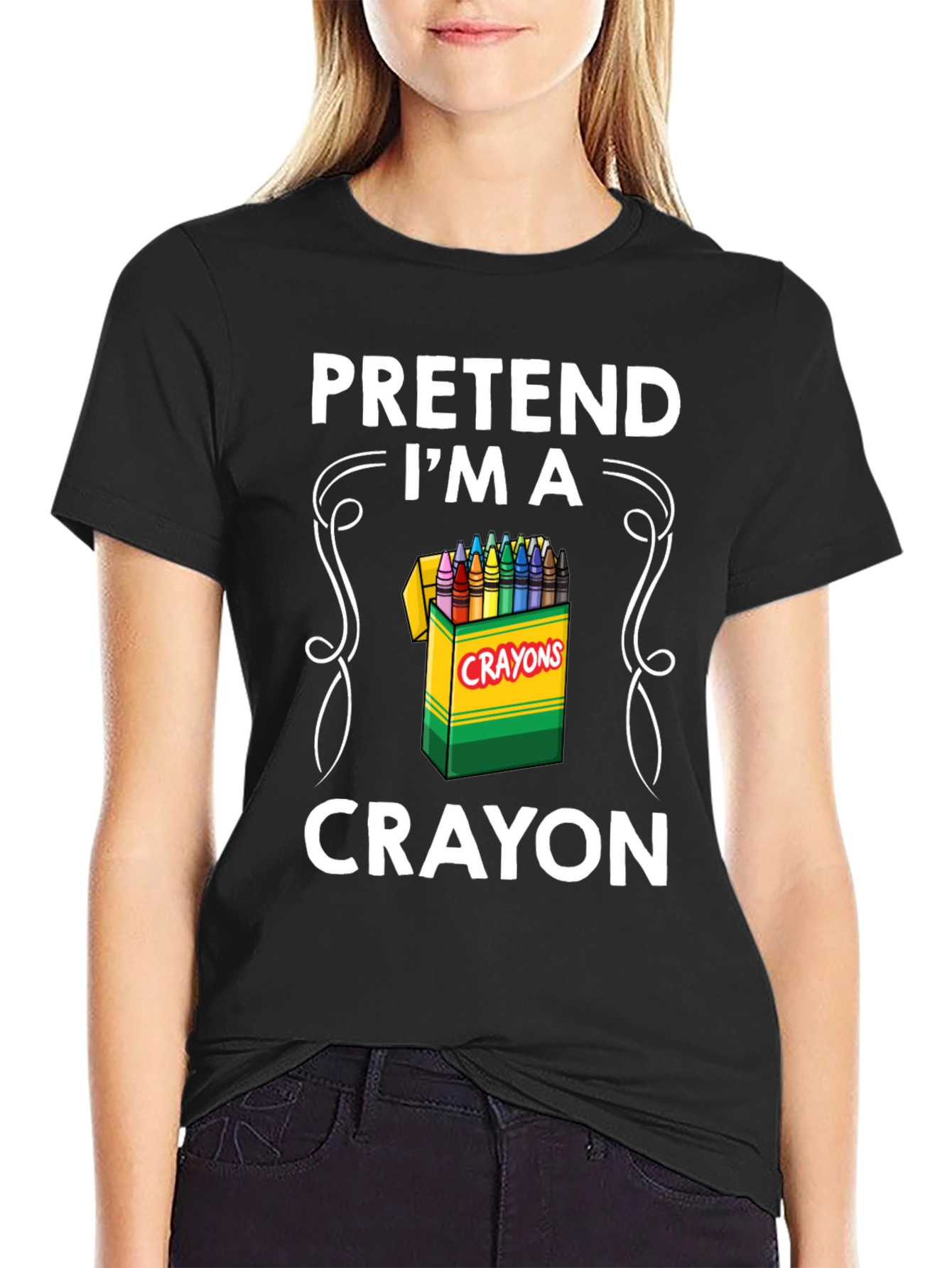 Pretend Im a Crayon T-Shirt - Funny Costume Tee