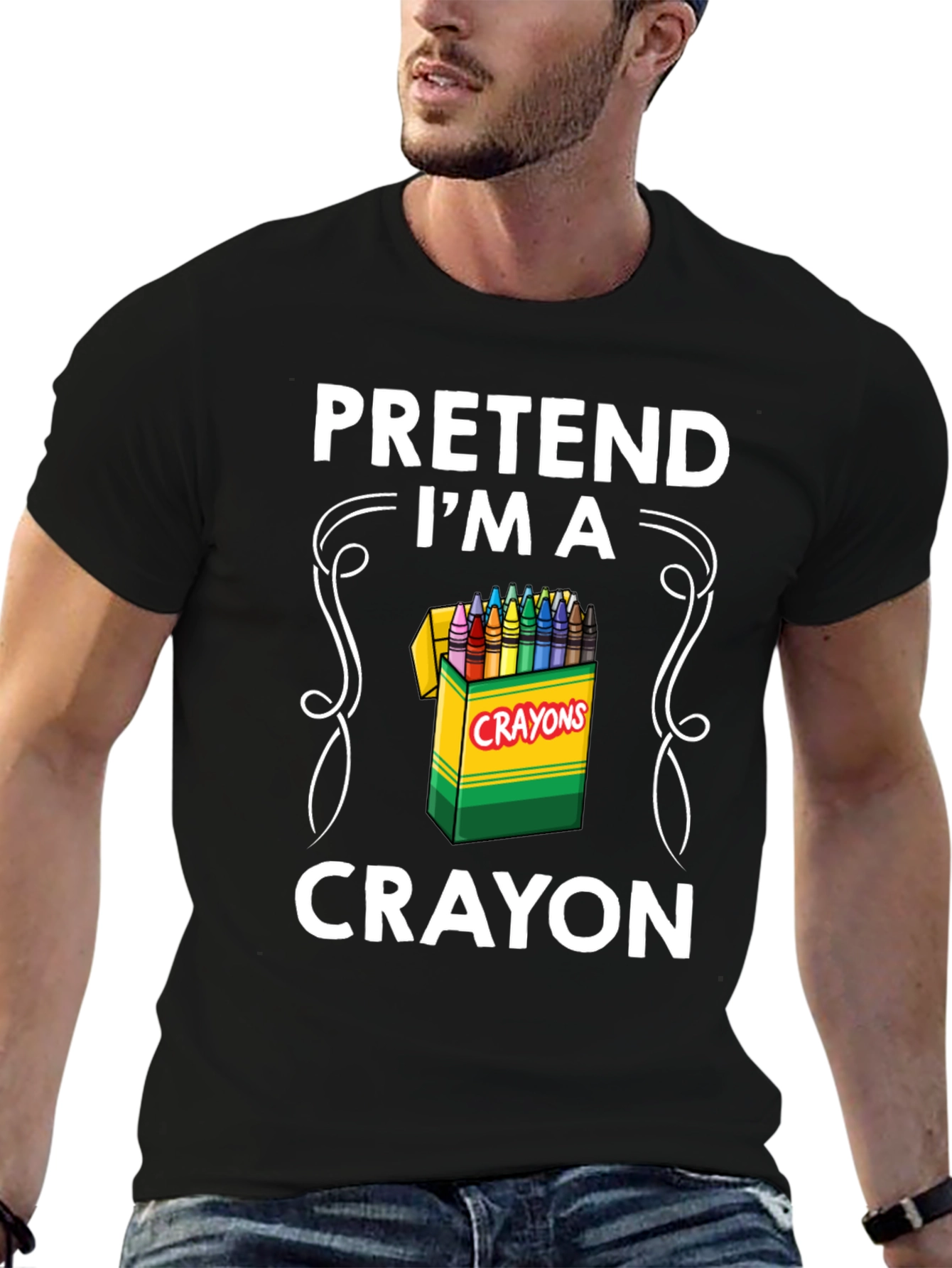 Pretend Im a Crayon T-Shirt - Funny Costume Tee