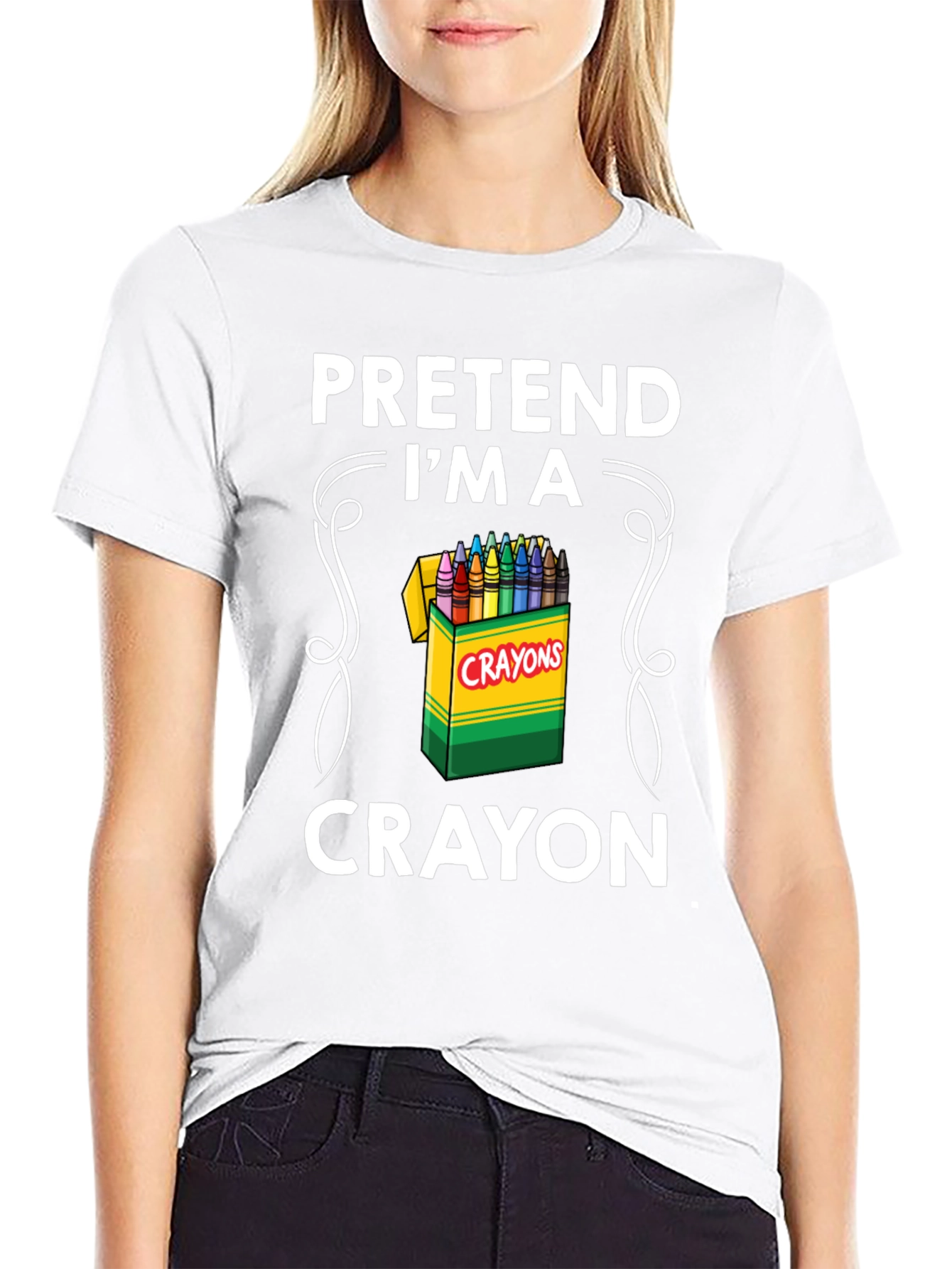 Pretend Im a Crayon T-Shirt - Funny Costume Tee