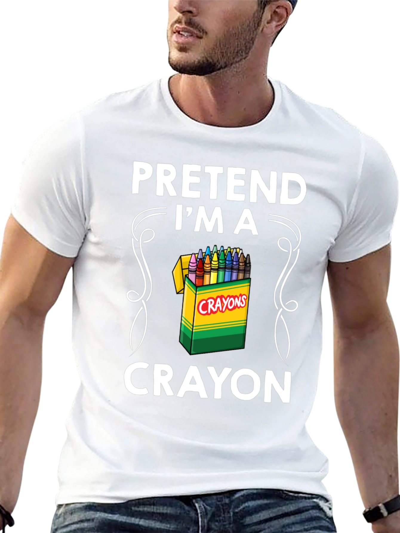 Pretend Im a Crayon T-Shirt - Funny Costume Tee