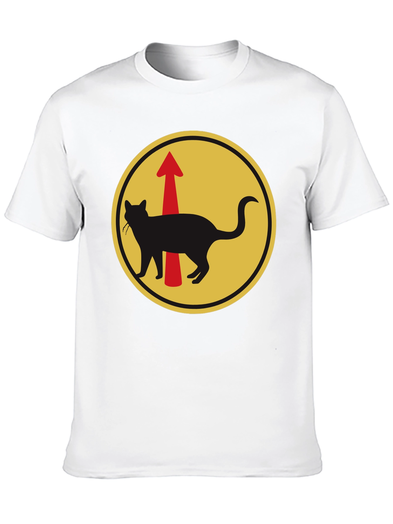 Cat Arrow T-Shirt - Black Unique Design
