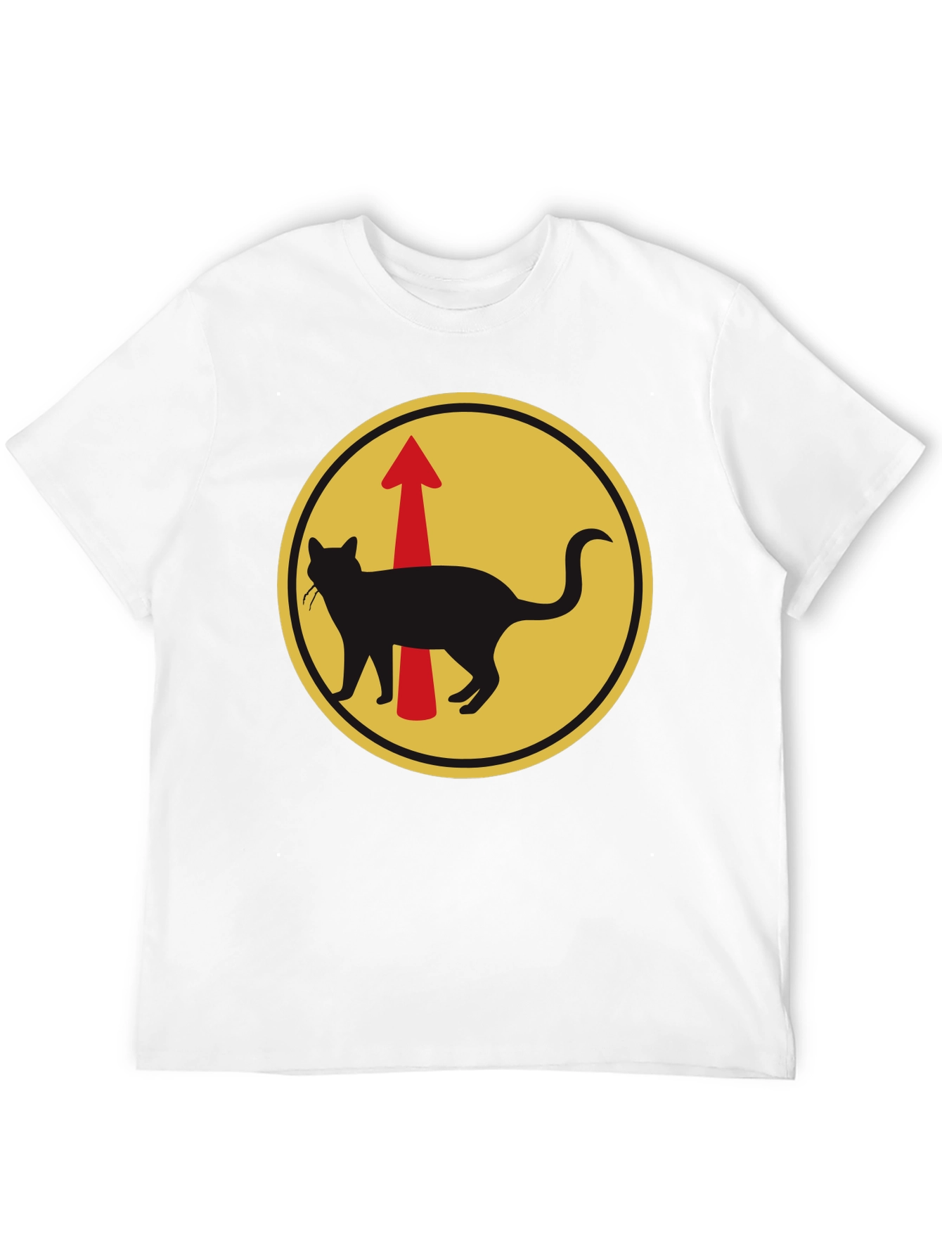 Cat Arrow T-Shirt - Black Unique Design