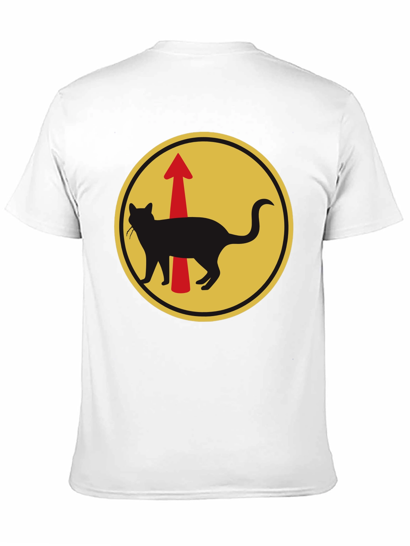 Cat Arrow T-Shirt - Black Unique Design