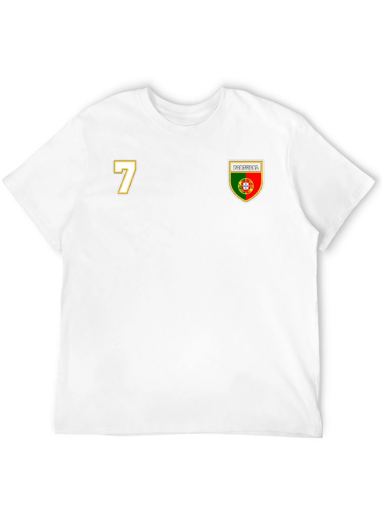 Portugal Soccer Jersey T-Shirt Number 7