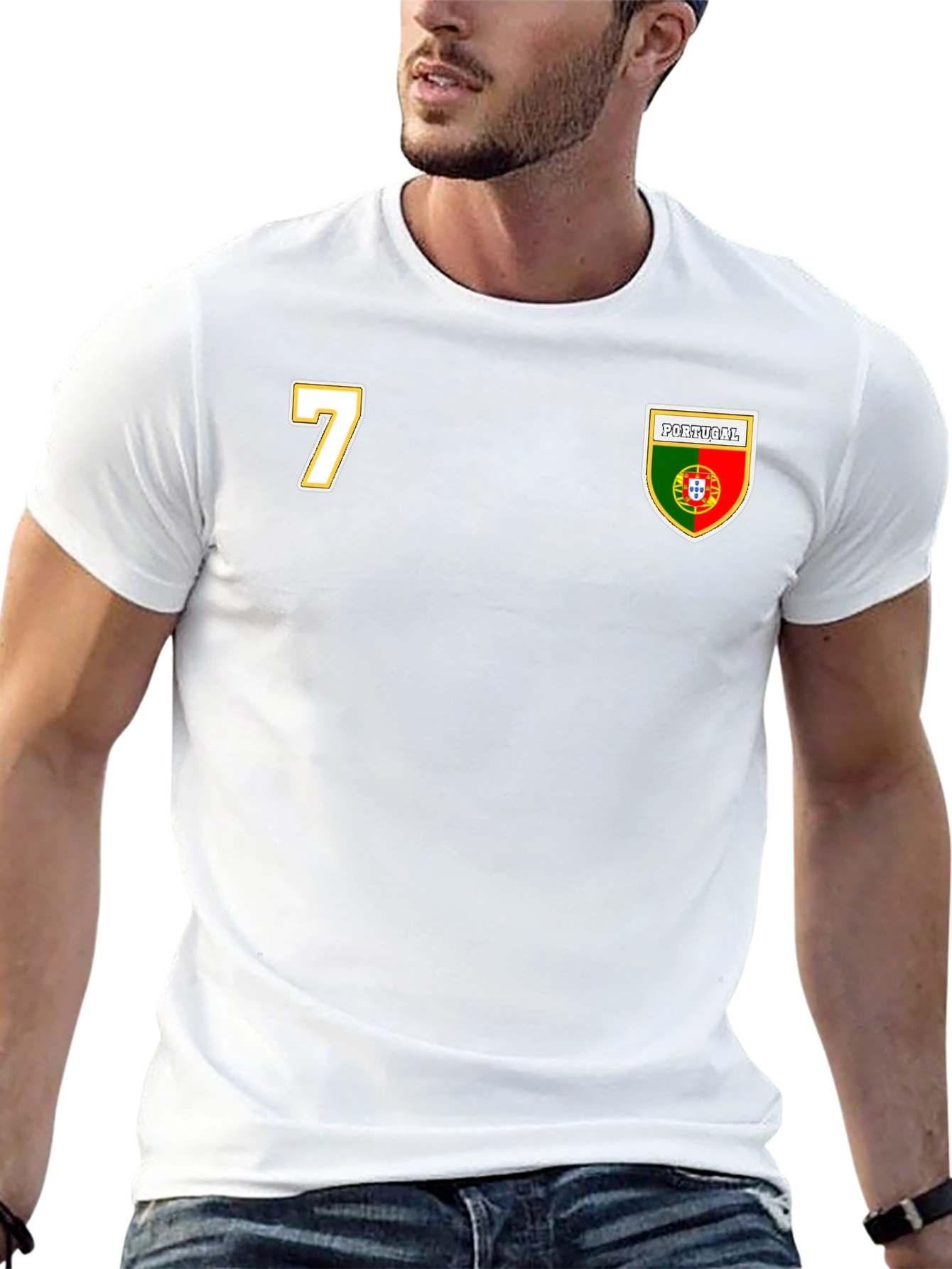Portugal Soccer Jersey T-Shirt Number 7