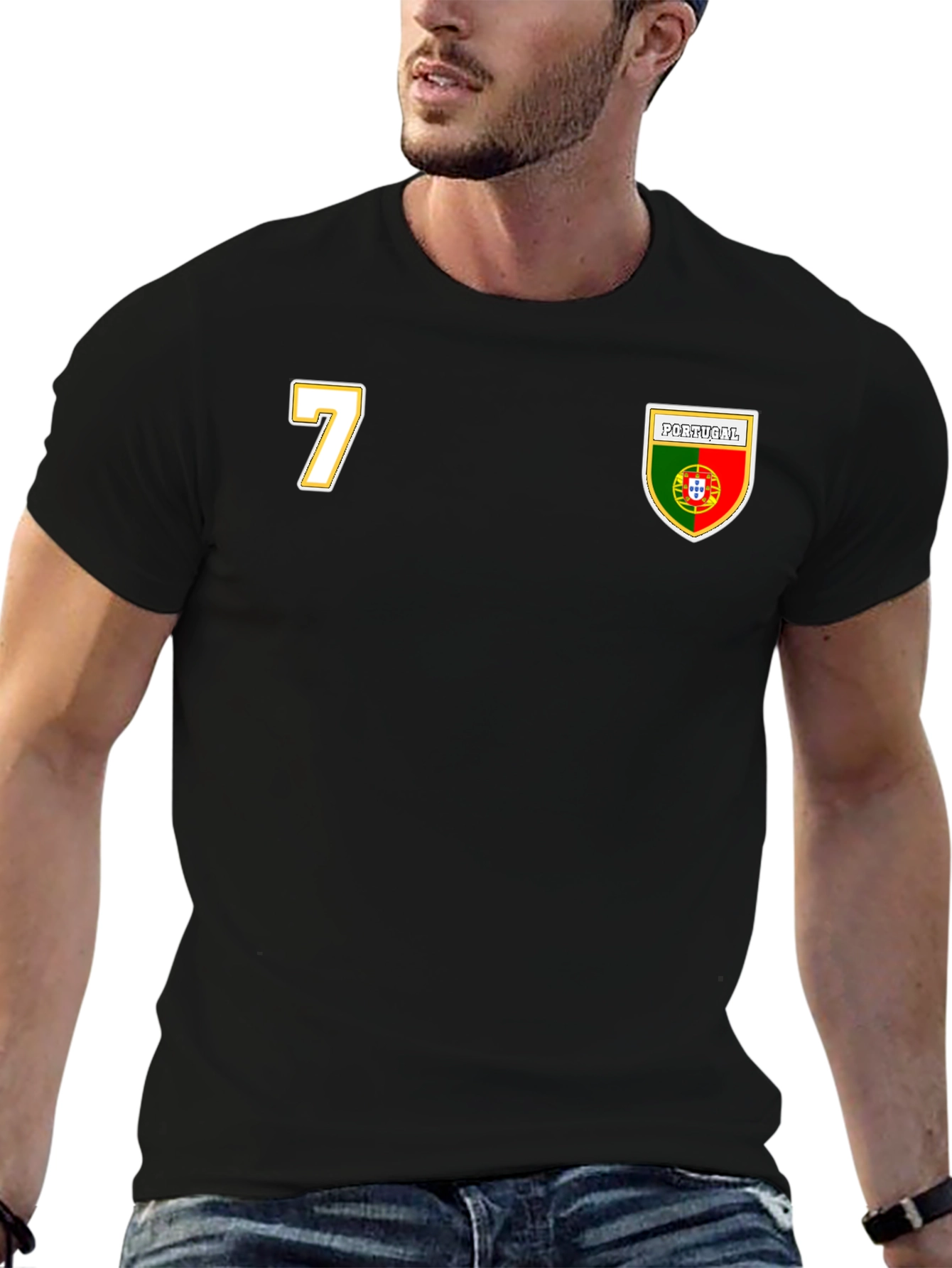 Portugal Soccer Jersey T-Shirt Number 7