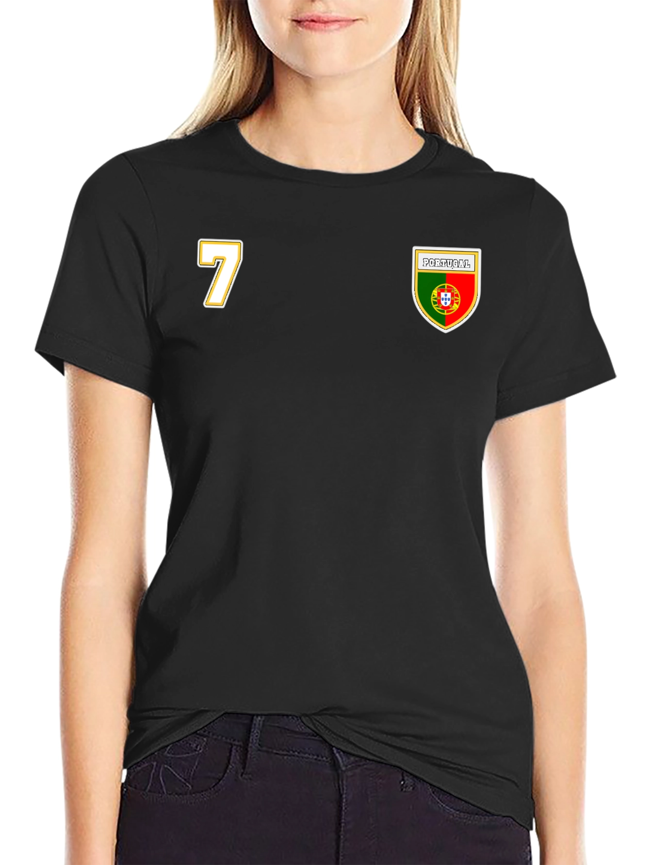 Portugal Soccer Jersey T-Shirt Number 7