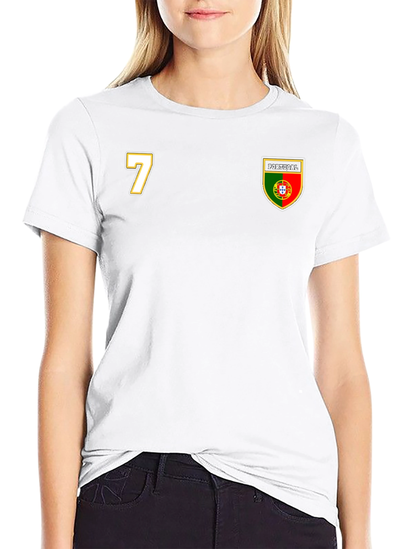 Portugal Soccer Jersey T-Shirt Number 7