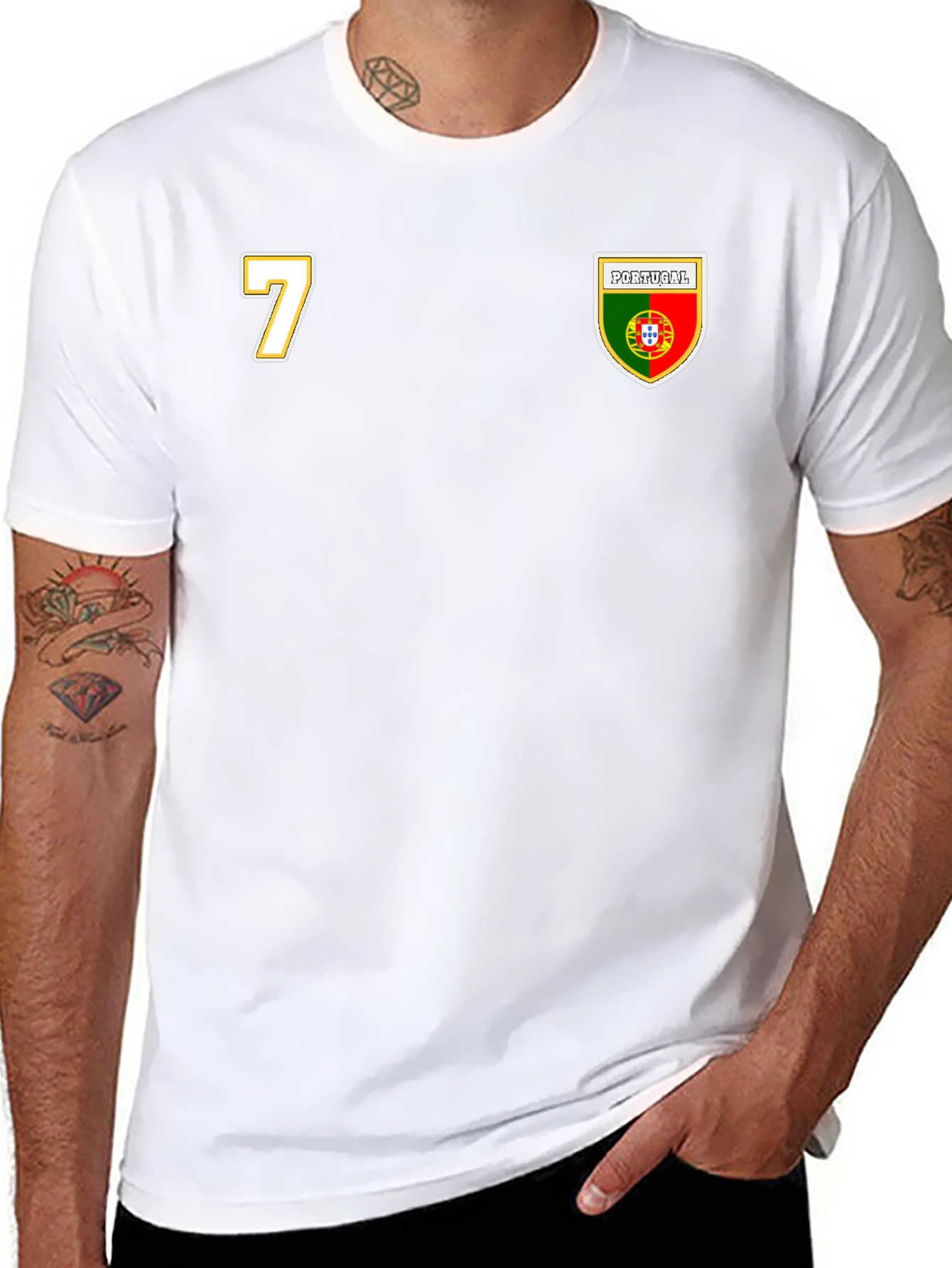 Portugal Soccer Jersey T-Shirt Number 7