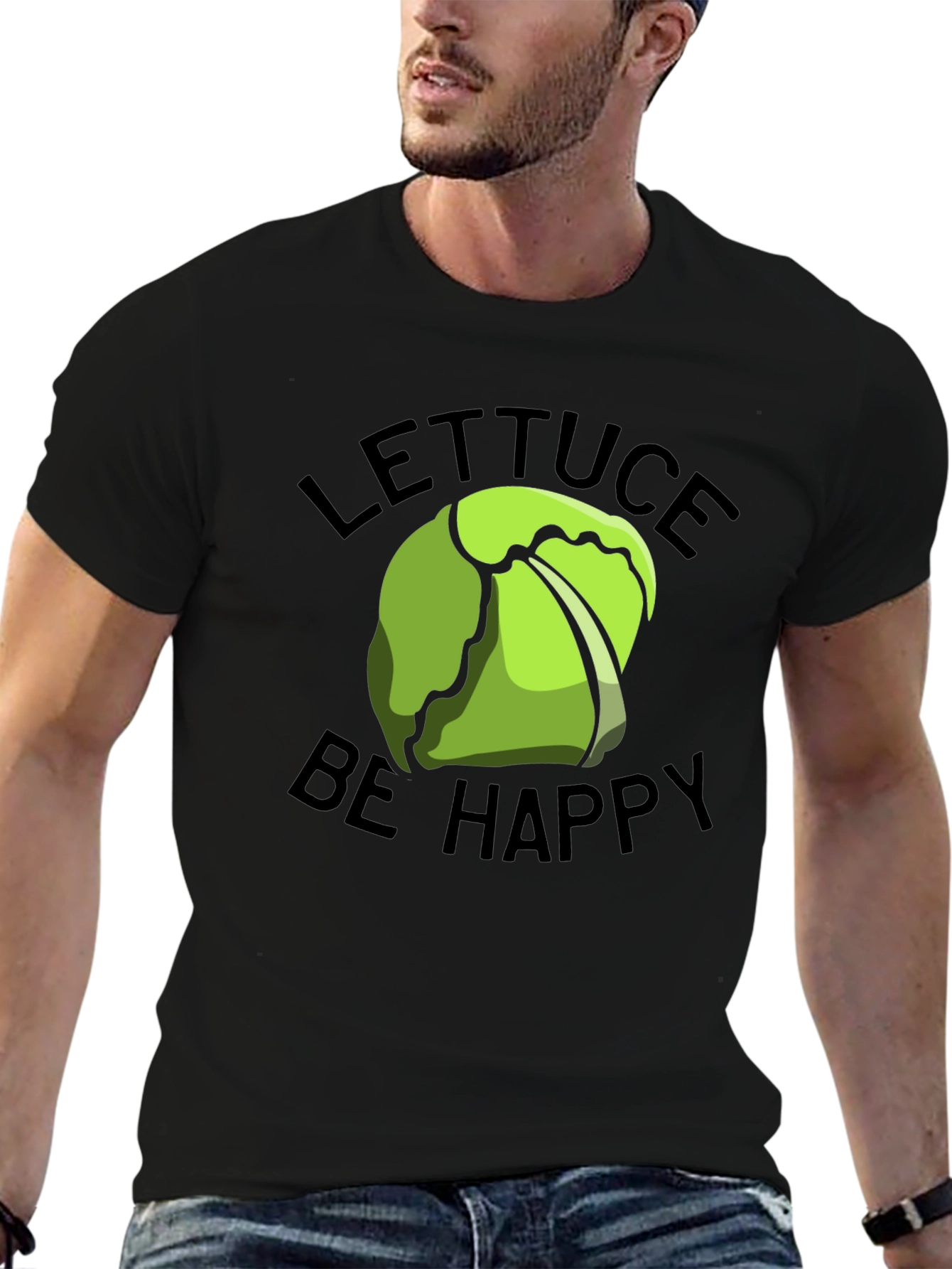 Lettuce Be Happy Graphic T-Shirt