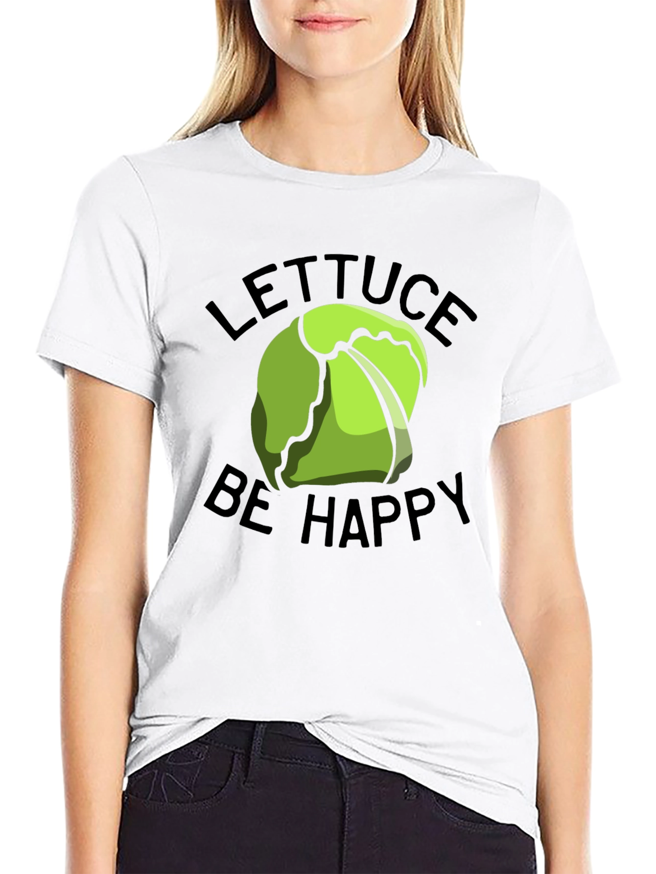Lettuce Be Happy Graphic T-Shirt