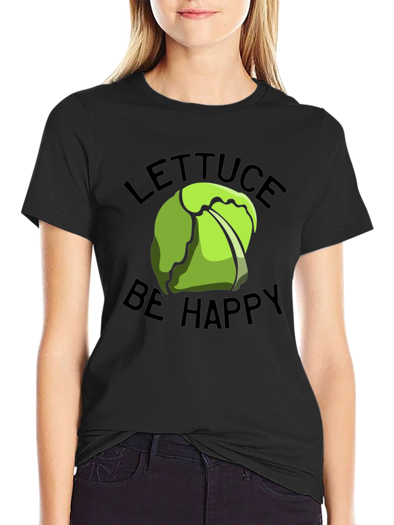 Lettuce Be Happy Graphic T-Shirt