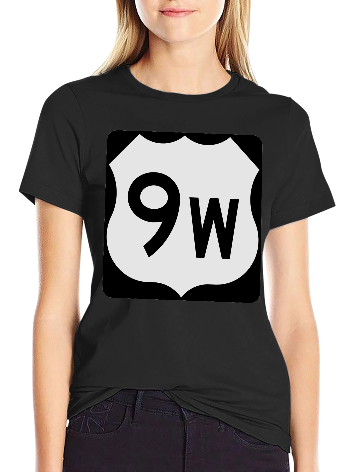 Route 9W T-Shirt - Classic Road Trip Style