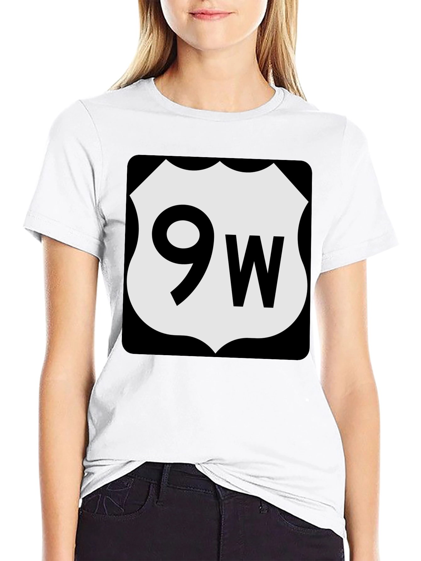 Route 9W T-Shirt - Classic Road Trip Style