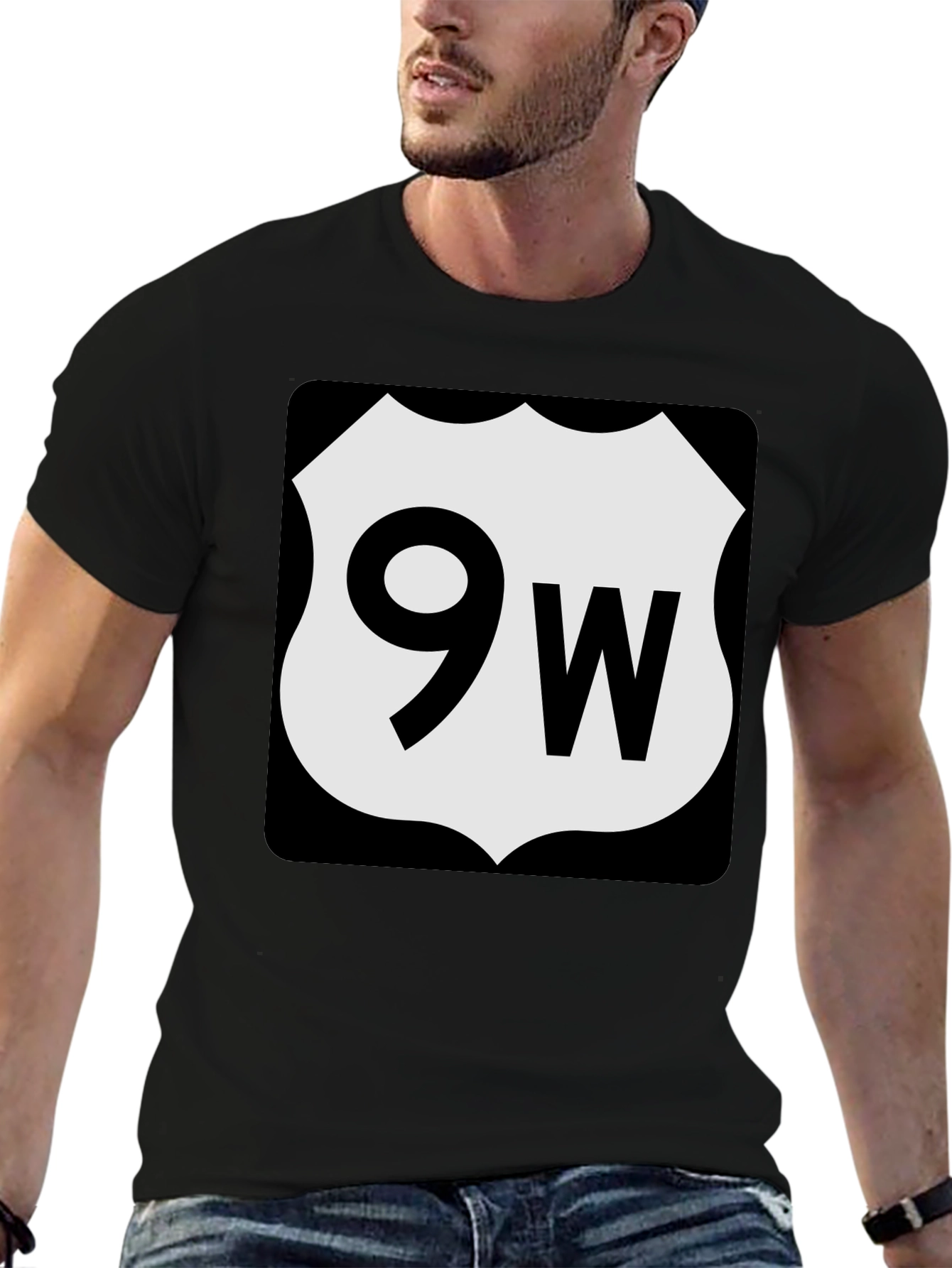 Route 9W T-Shirt - Classic Road Trip Style
