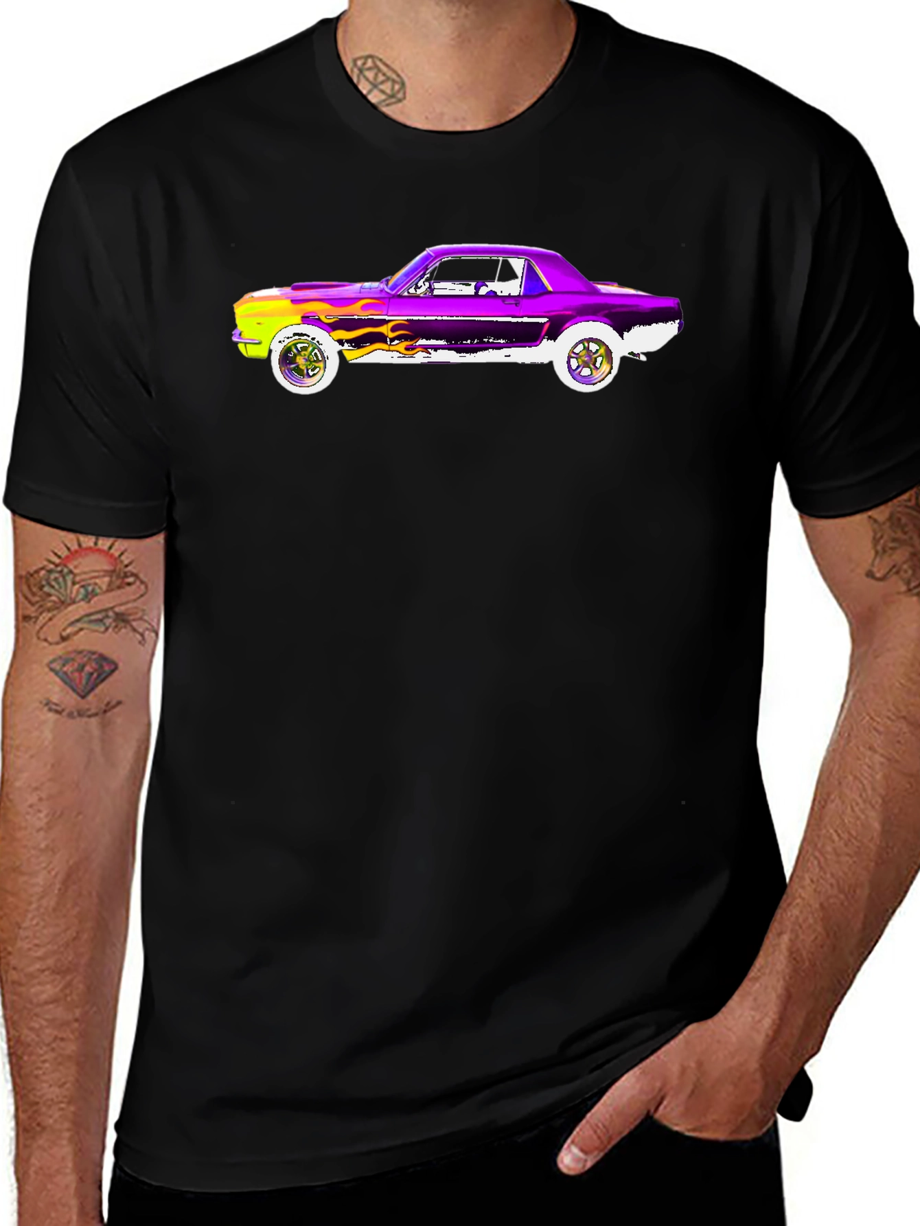 Retro Muscle Car Graphic T-Shirt