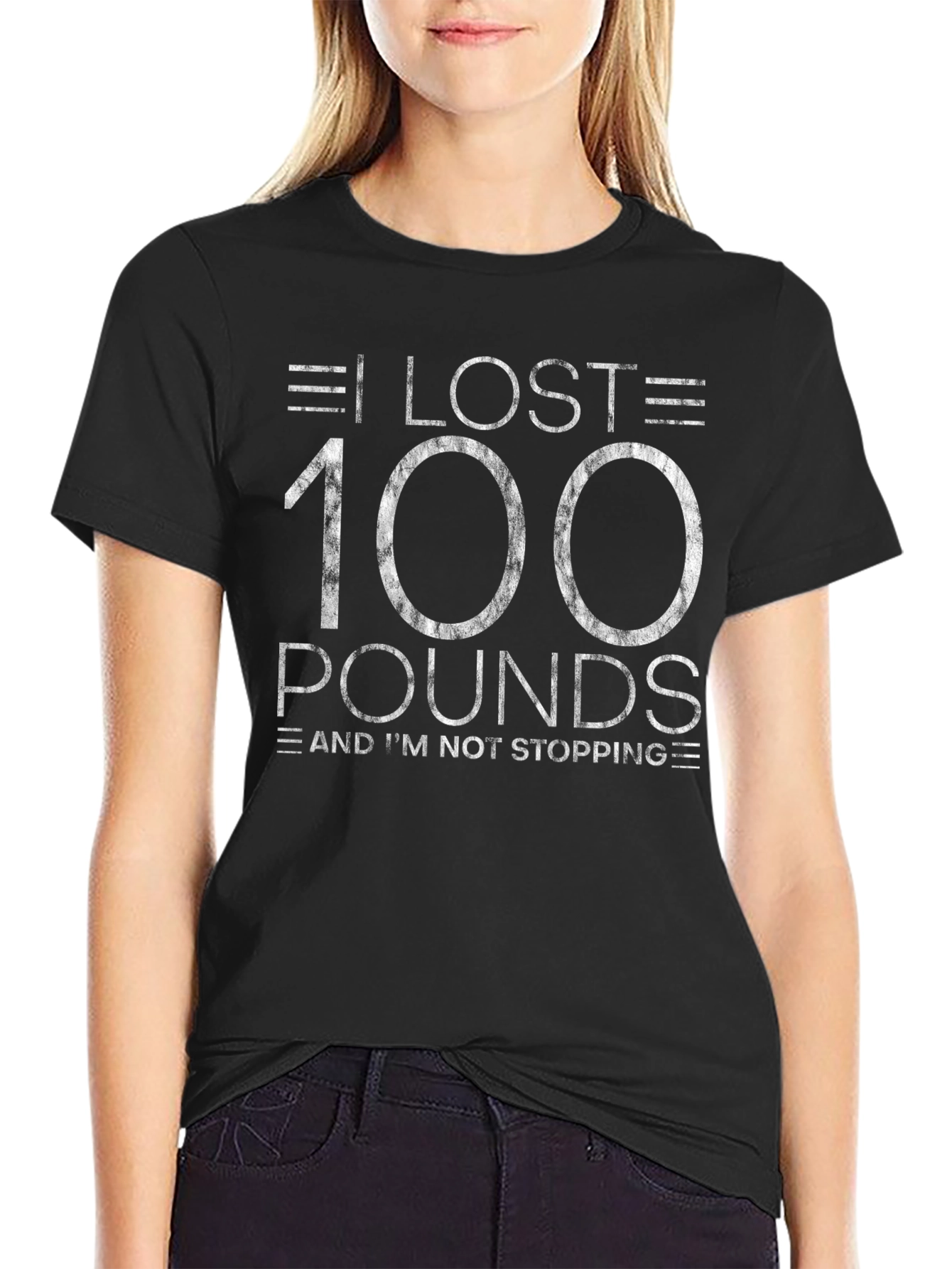 I Lost 100 Pounds Motivational T-Shirt