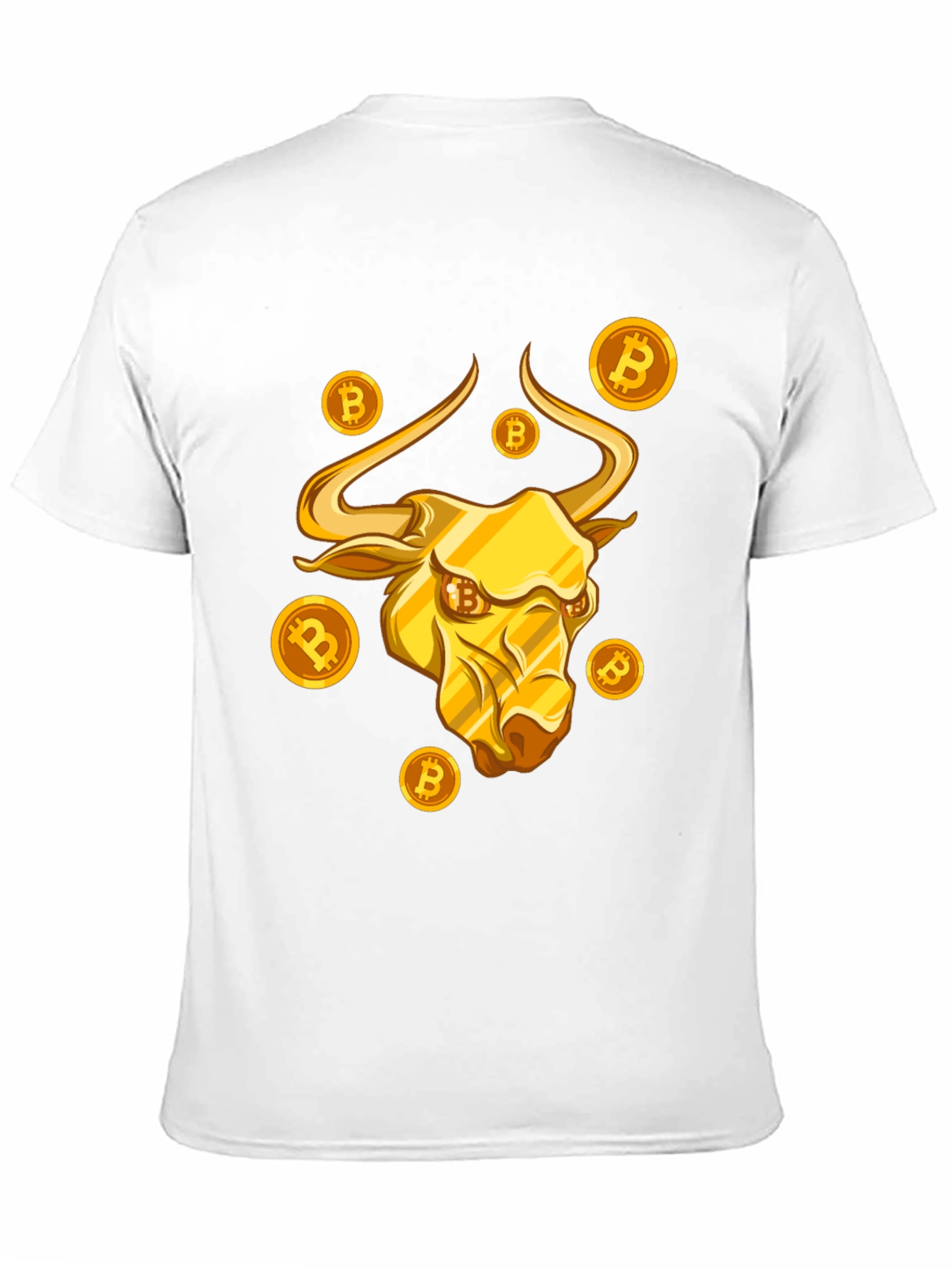Bitcoin Bull T-Shirt - Crypto Golden Bull Design