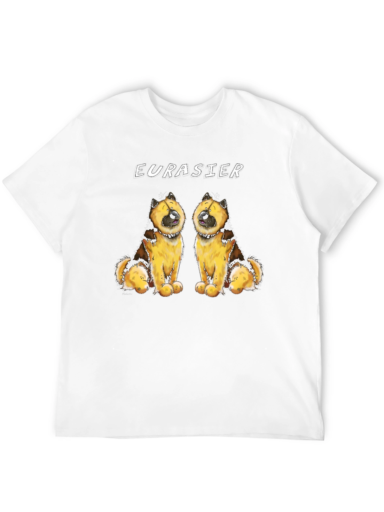 Eurasier Dog Graphic Black T-Shirt
