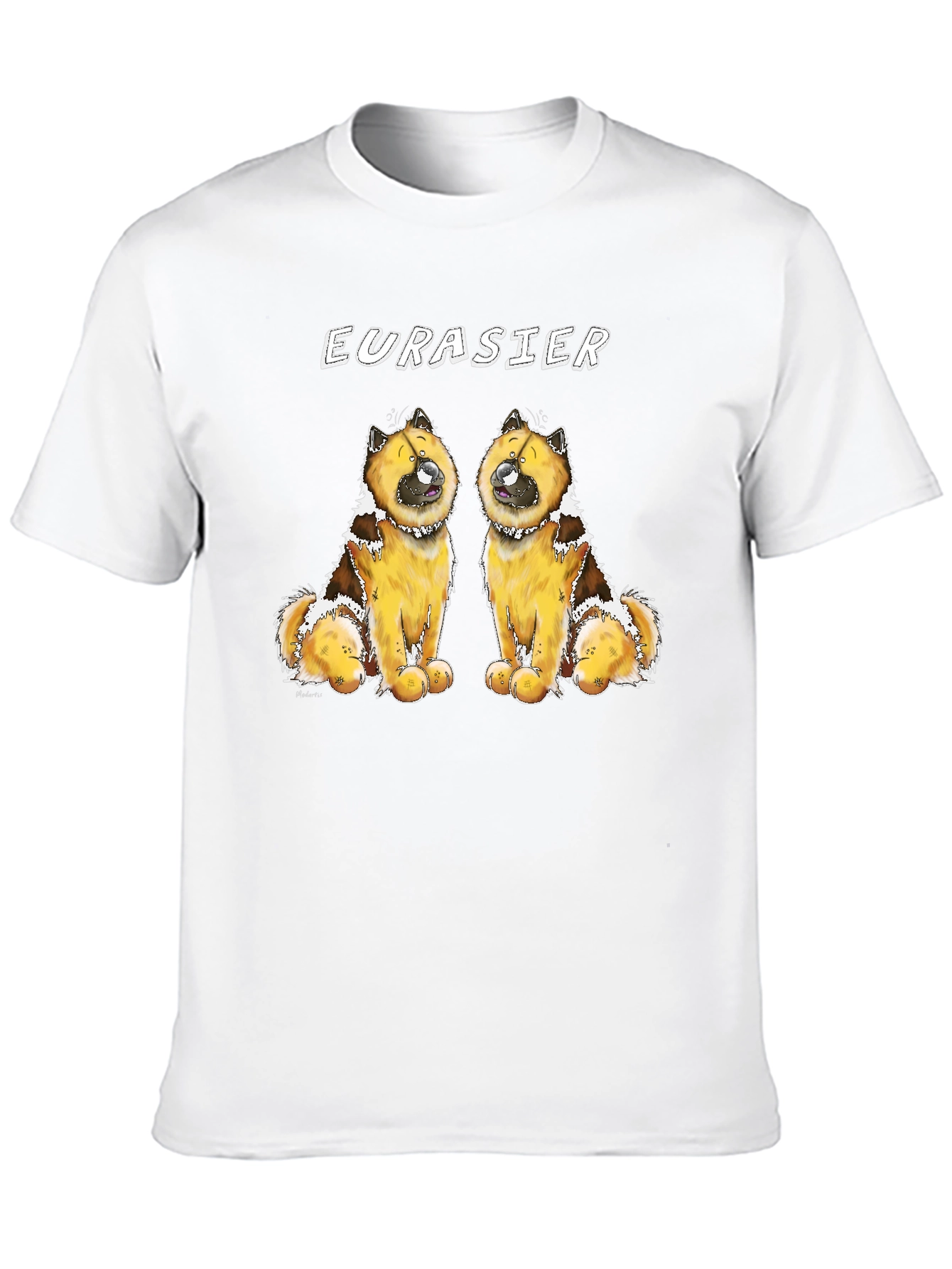Eurasier Dog Graphic Black T-Shirt