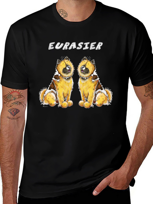 Eurasier Dog Graphic Black T-Shirt