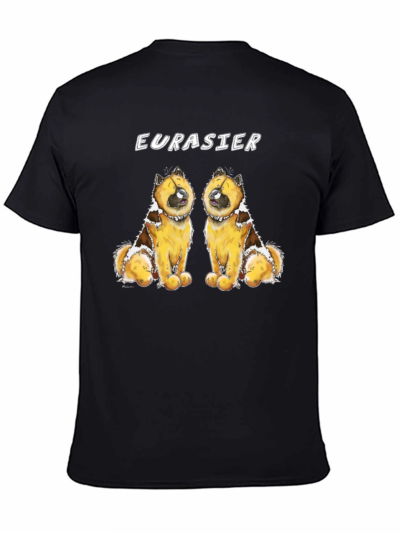 Eurasier Dog Graphic Black T-Shirt