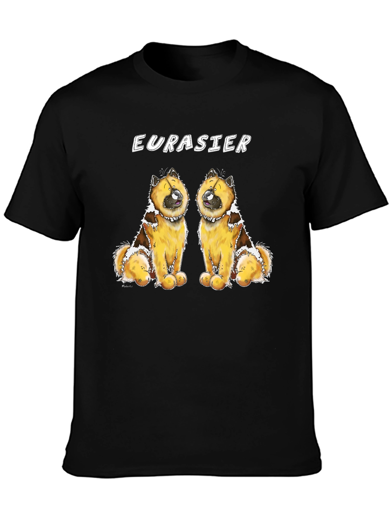 Eurasier Dog Graphic Black T-Shirt