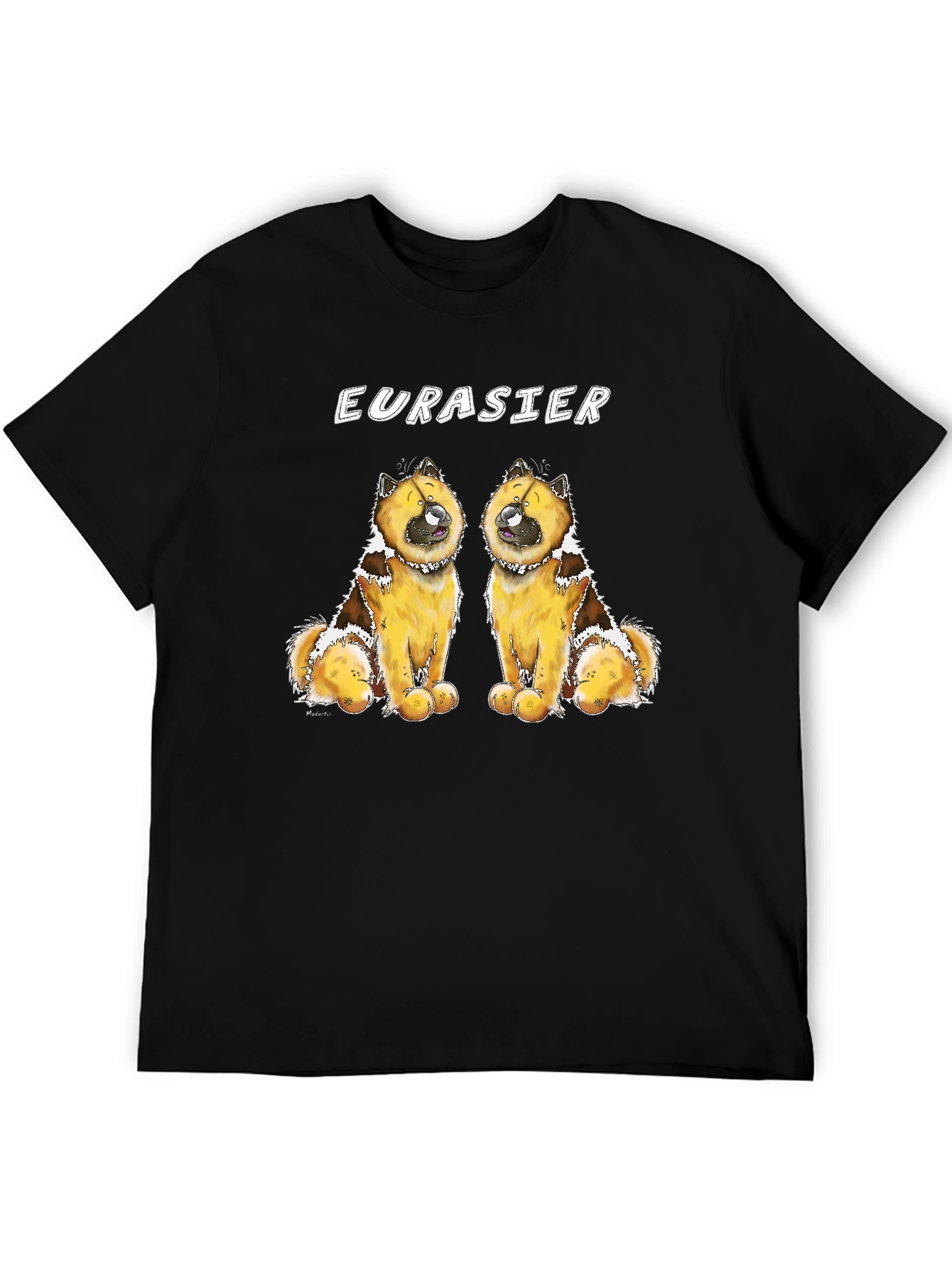 Eurasier Dog Graphic Black T-Shirt