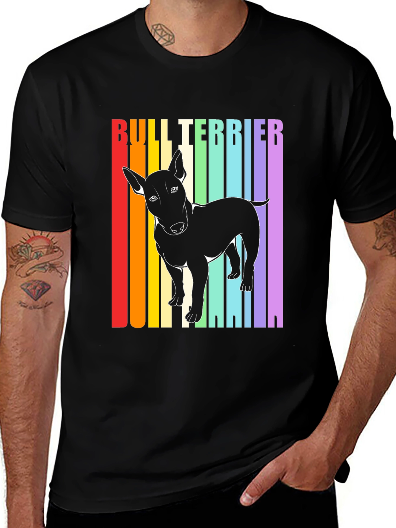 Bull Terrier Rainbow T-Shirt