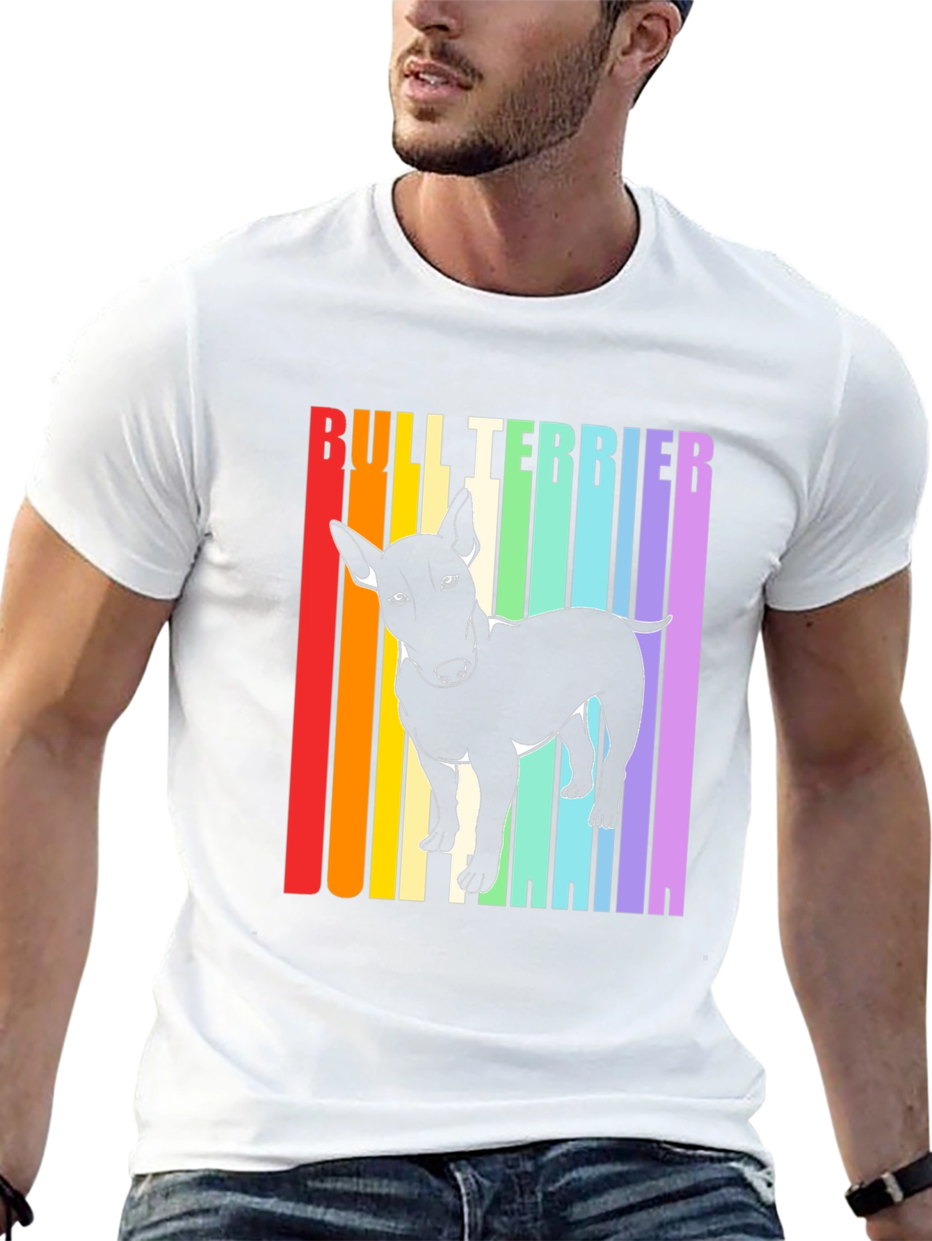 Bull Terrier Rainbow T-Shirt