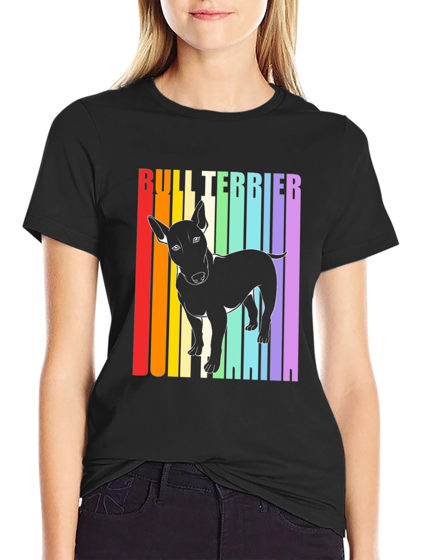 Bull Terrier Rainbow T-Shirt