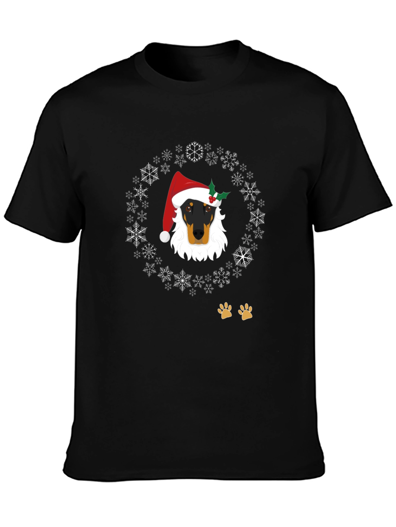 Festive Dog Snowflake T-Shirt