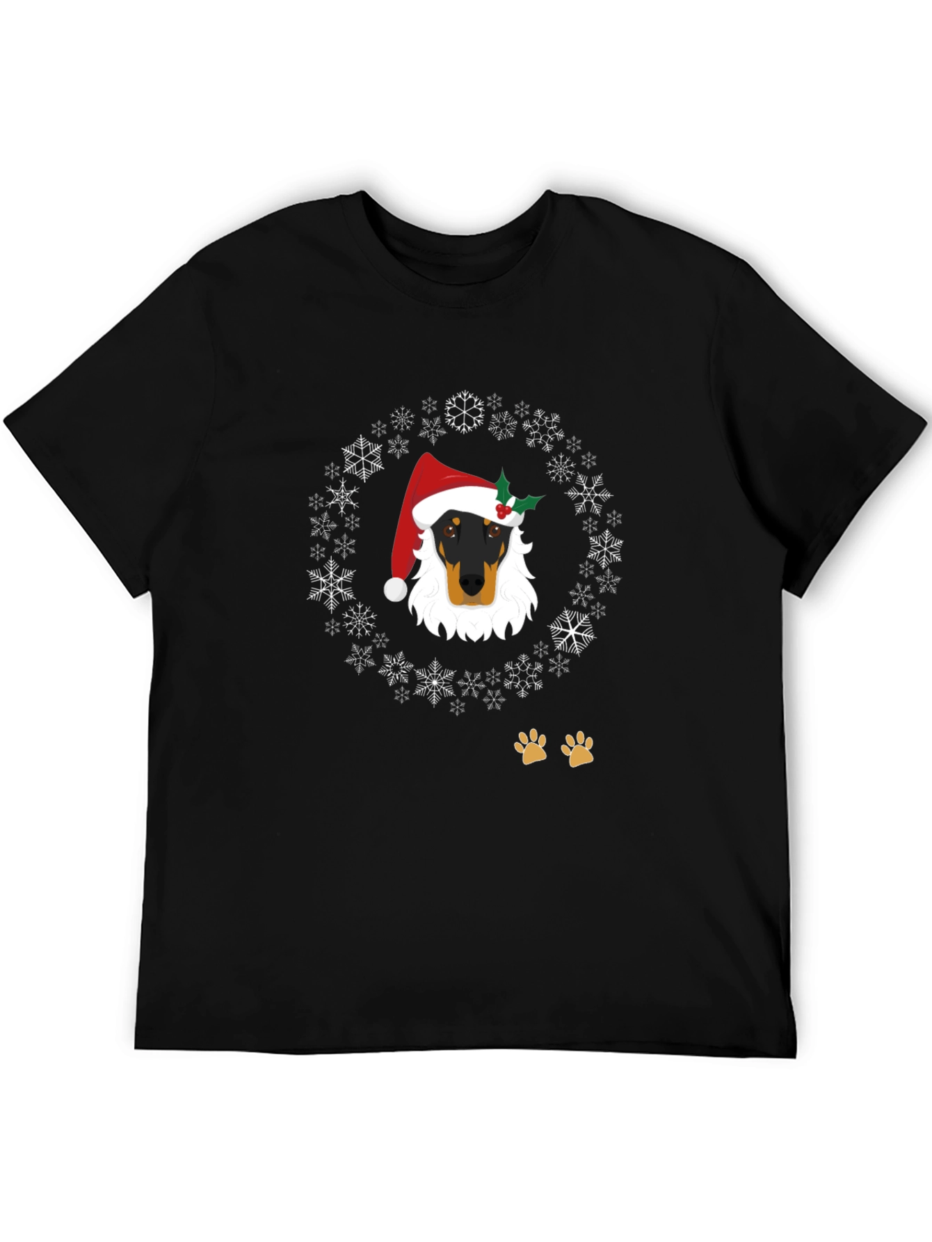 Festive Dog Snowflake T-Shirt