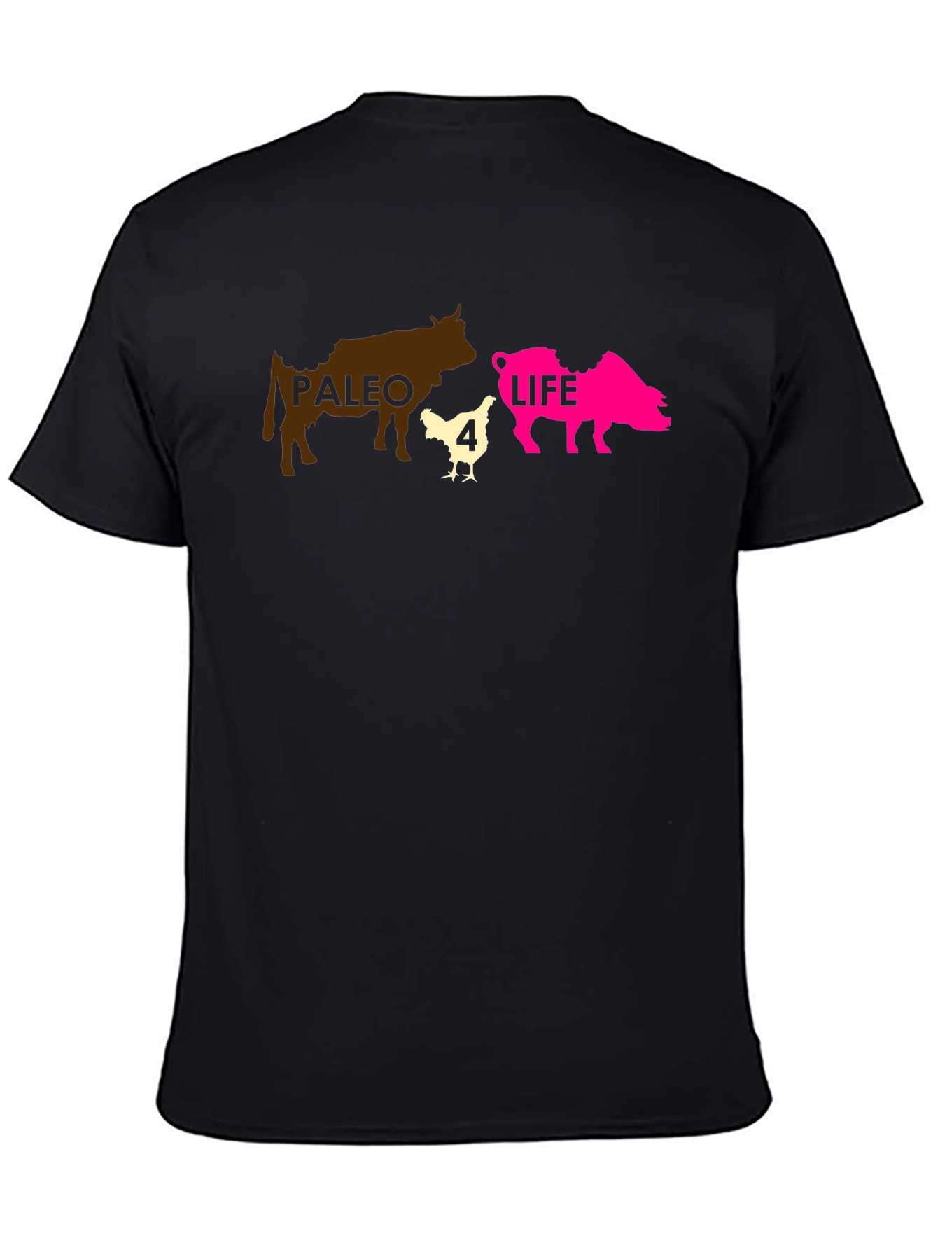 Paleo 4 Life T-Shirt - Funny Diet Graphic Tee