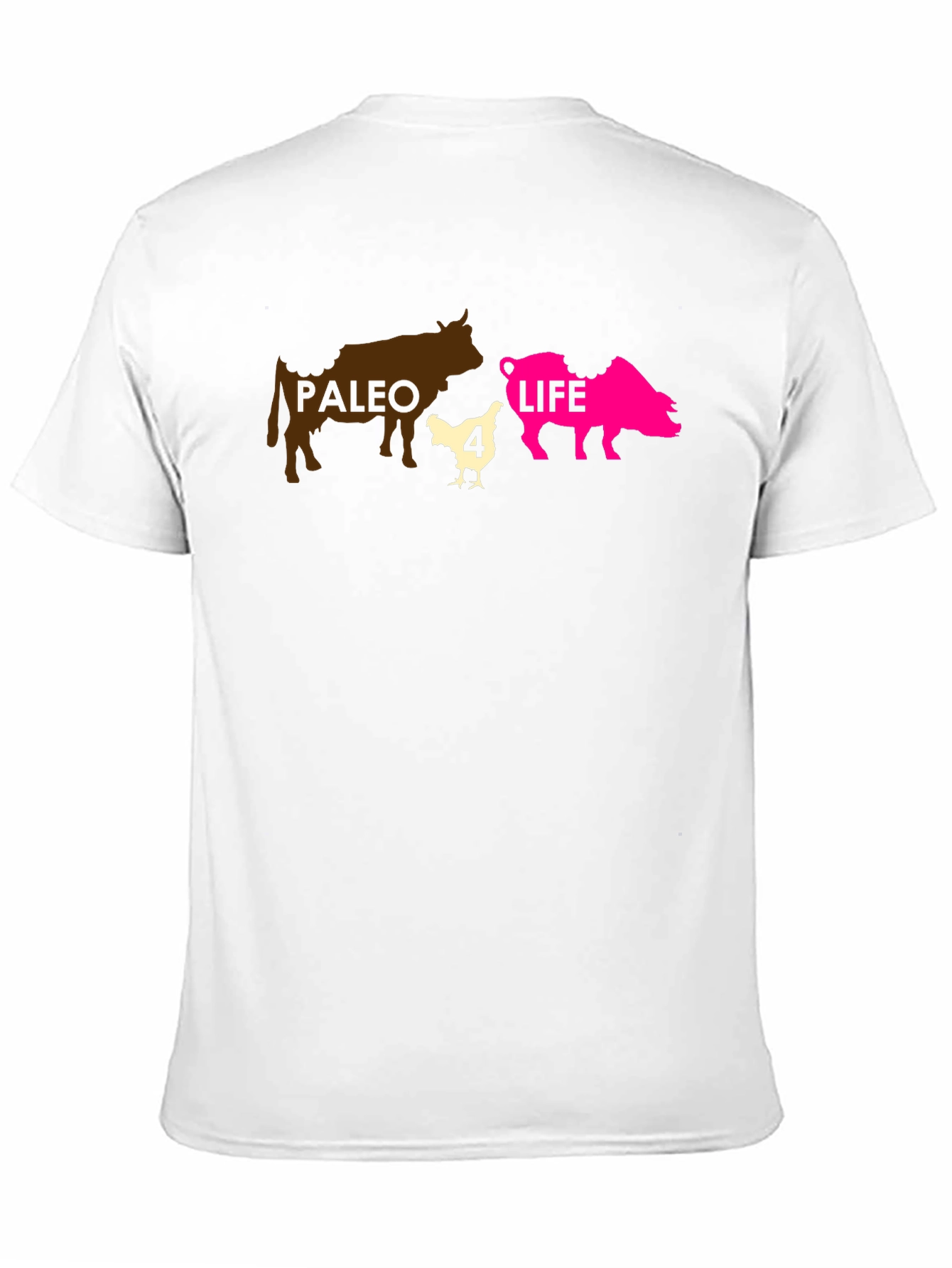 Paleo 4 Life T-Shirt - Funny Diet Graphic Tee