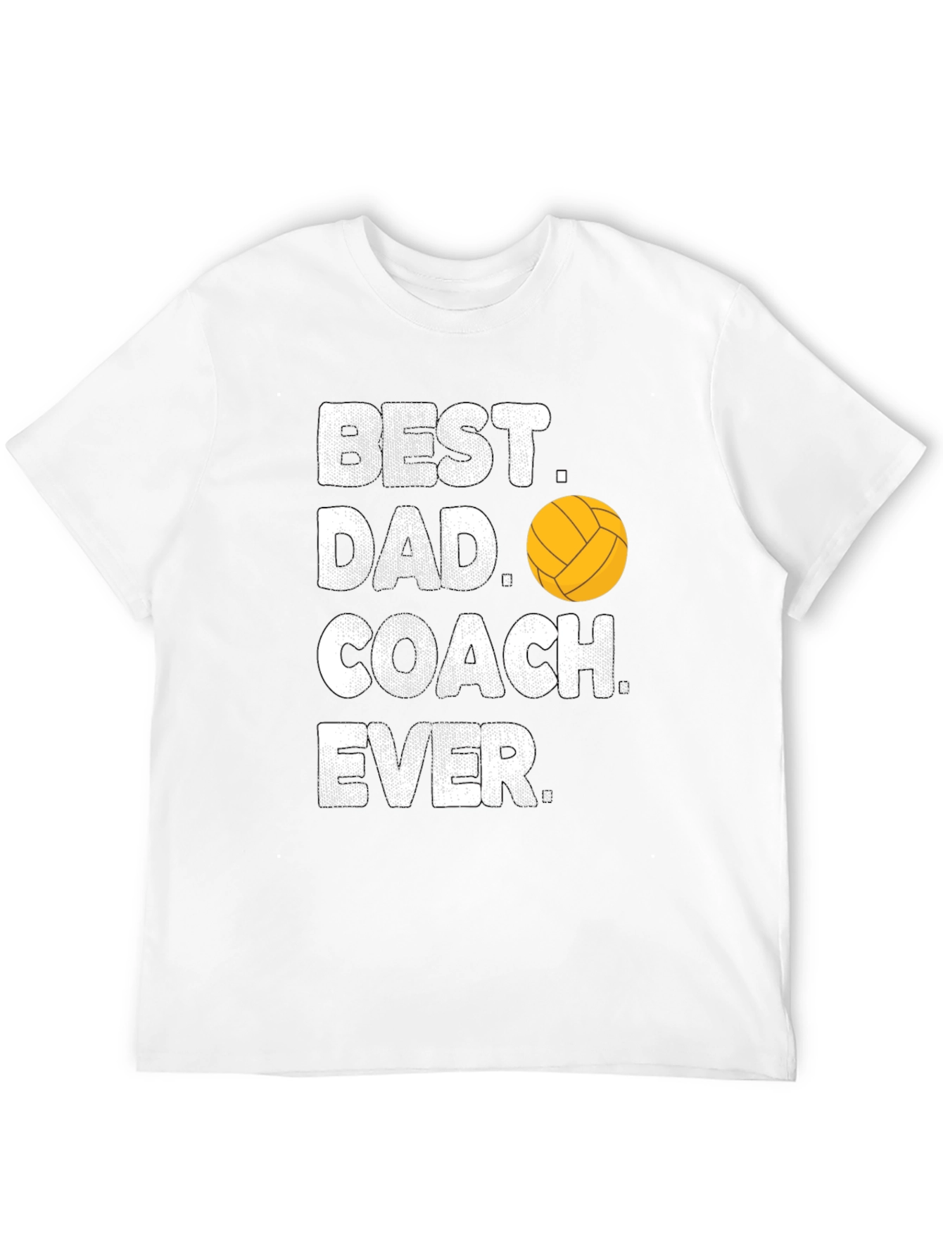 Best Dad Coach Ever T-Shirt Volleyball Gift