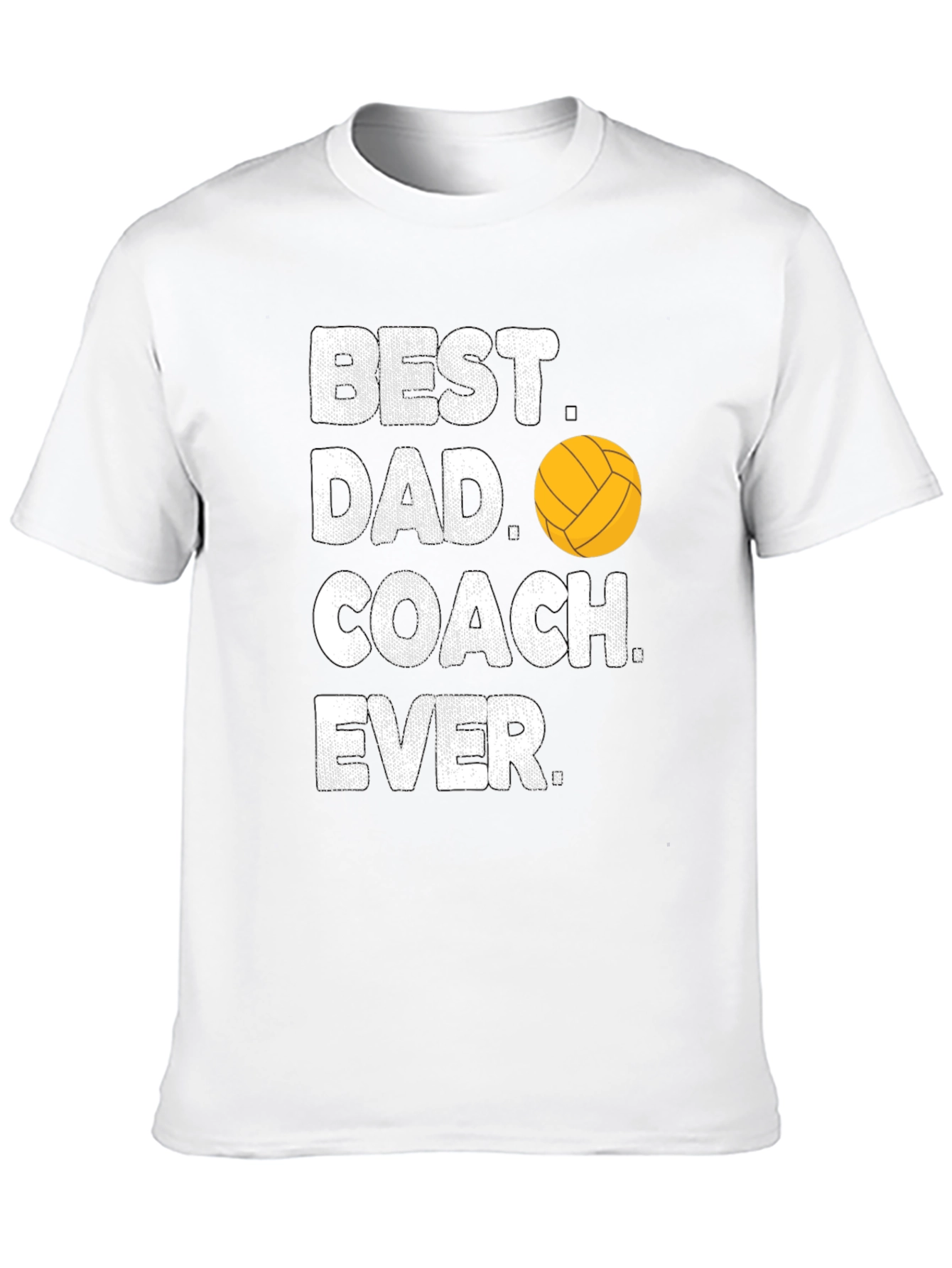 Best Dad Coach Ever T-Shirt Volleyball Gift