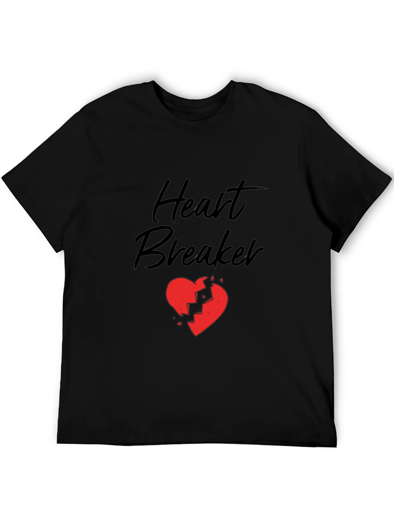 Heart Breaker Graphic Tee - Black