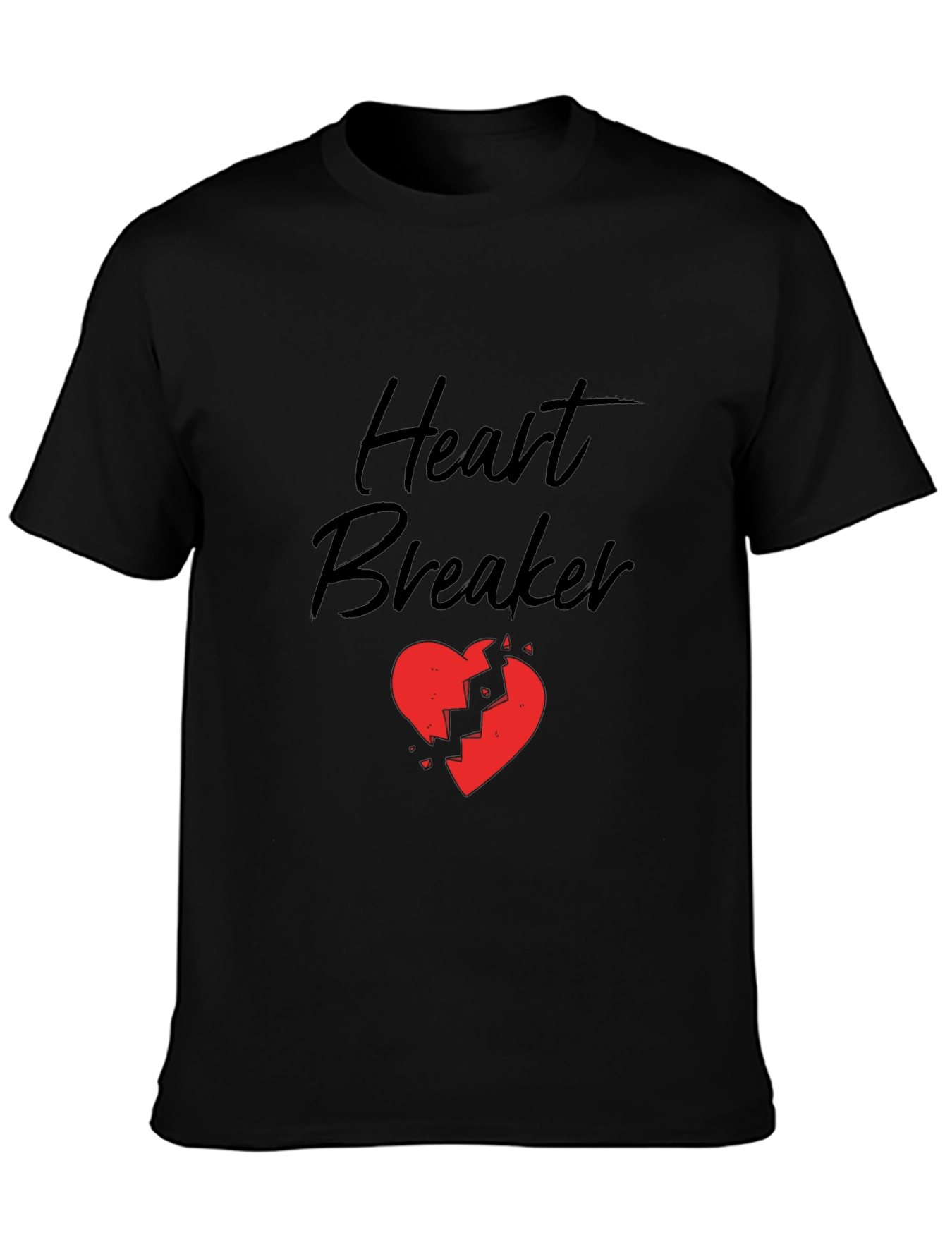 Heart Breaker Graphic Tee - Black