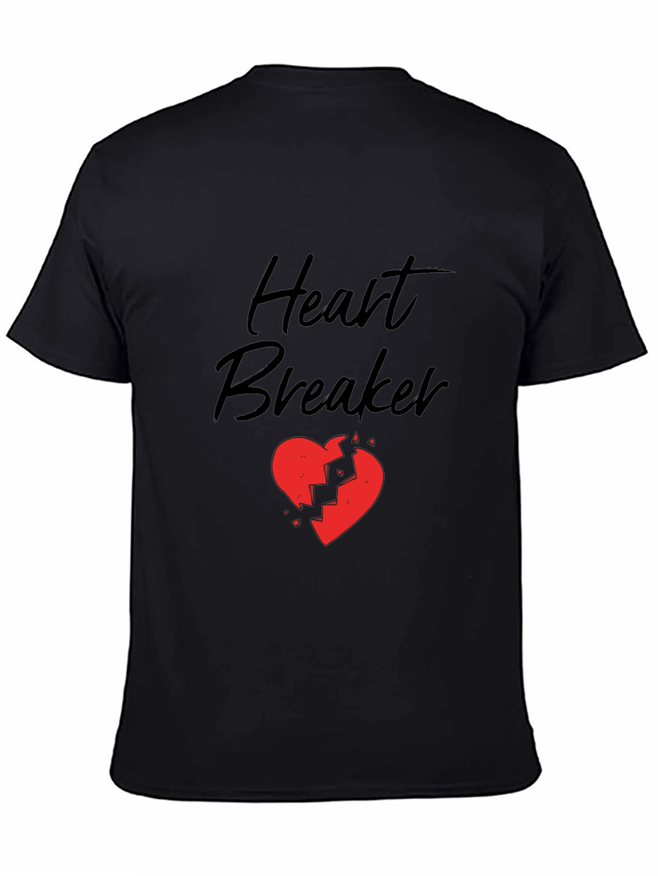 Heart Breaker Graphic Tee - Black