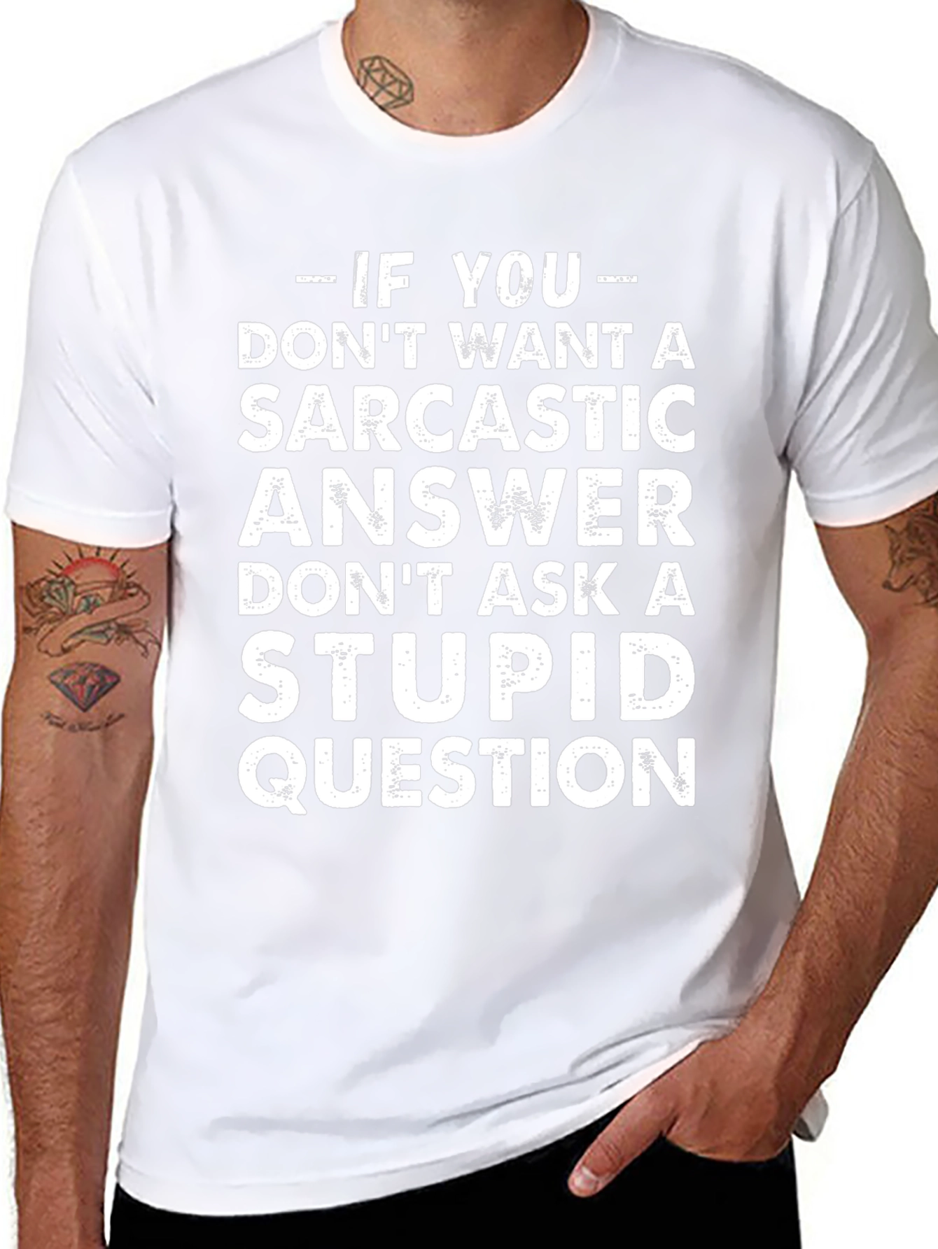 Sarcastic Answer Graphic T-Shirt