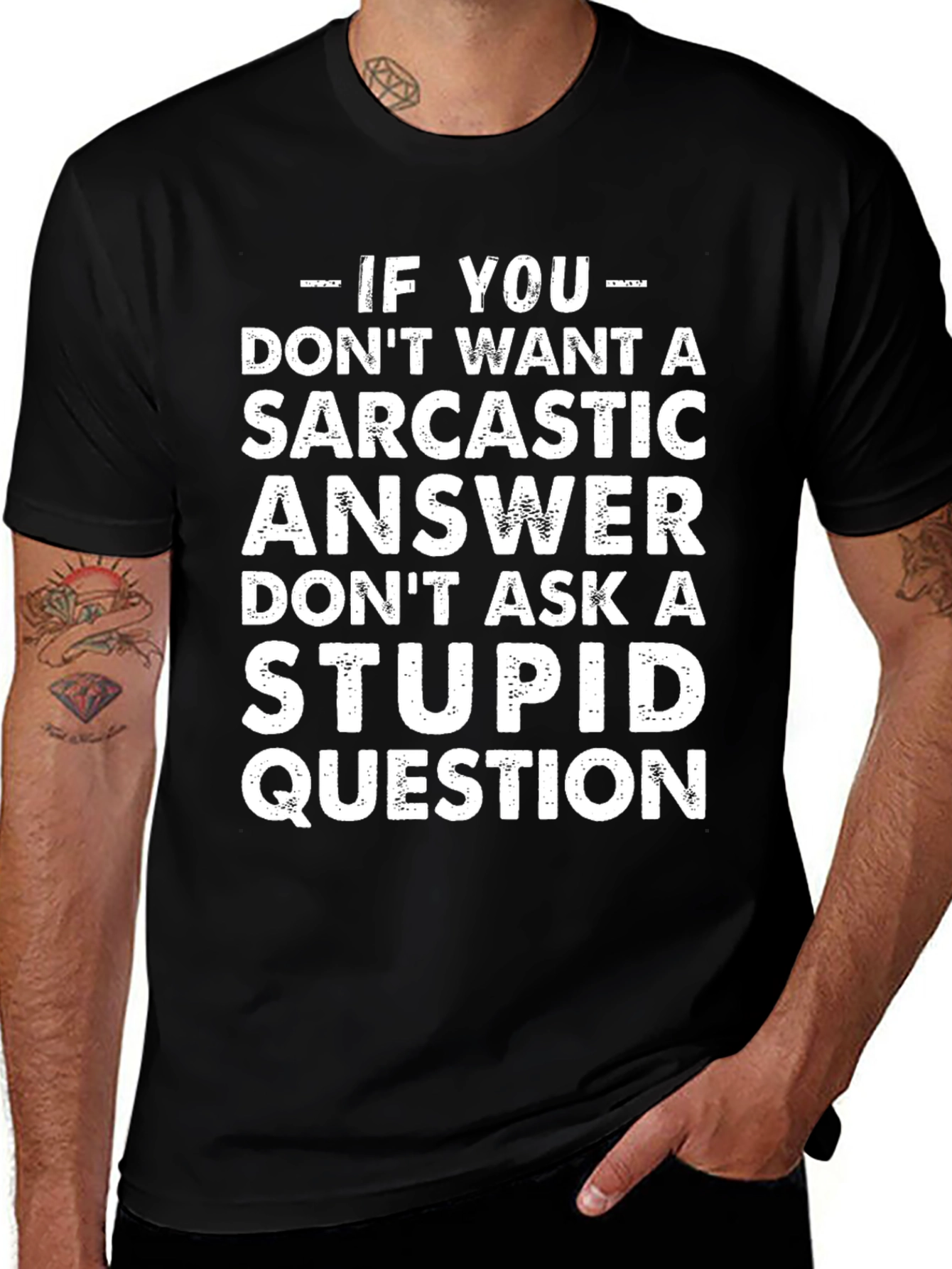 Sarcastic Answer Graphic T-Shirt