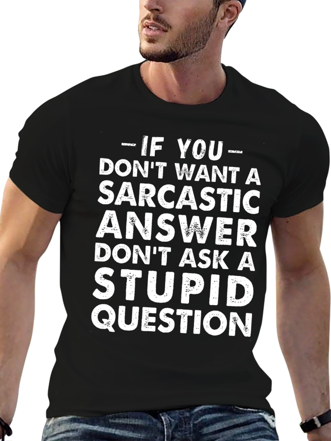 Sarcastic Answer Graphic T-Shirt