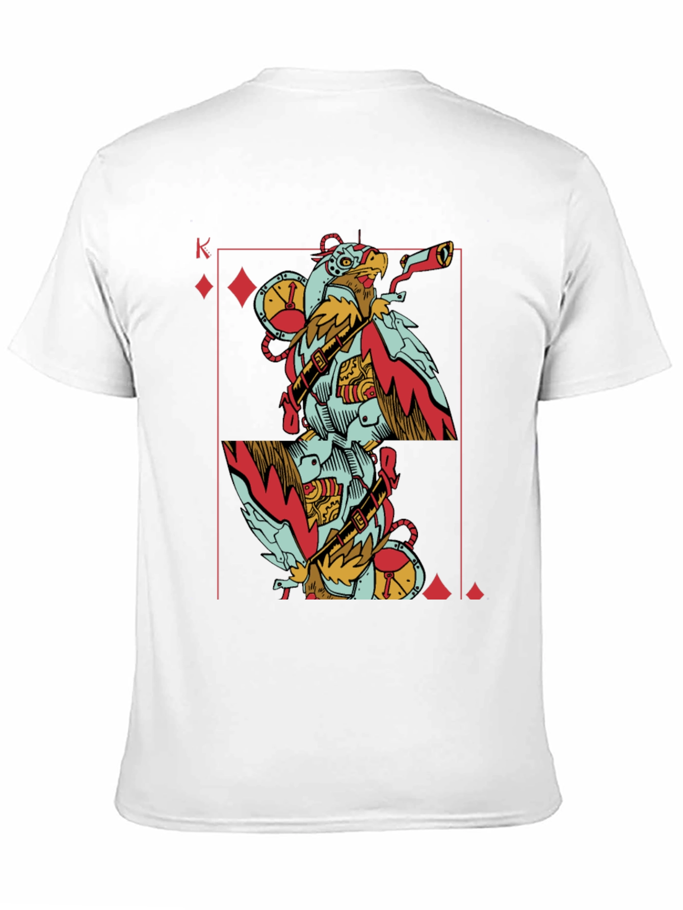 King of Diamonds Steampunk Bird T-Shirt