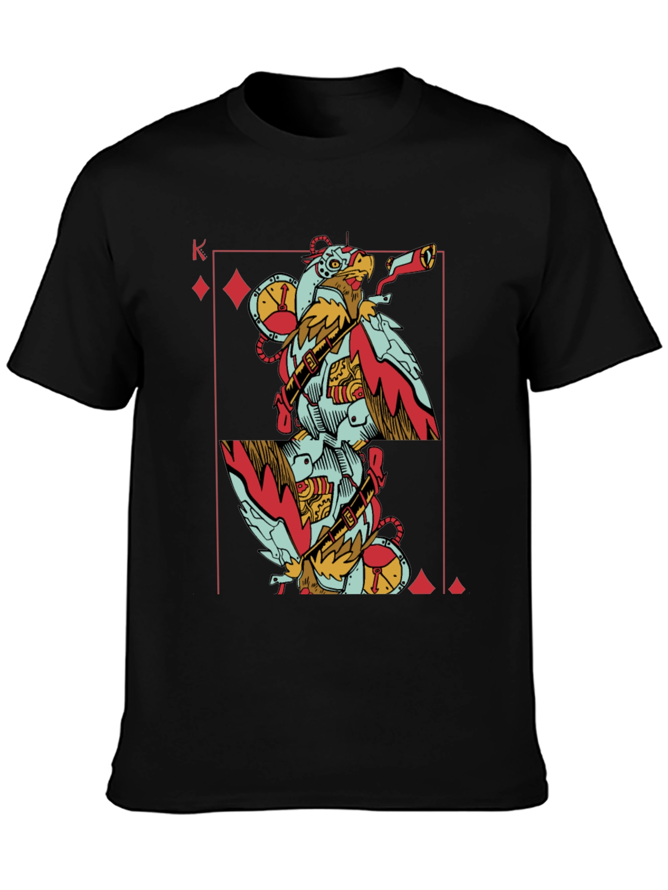 King of Diamonds Steampunk Bird T-Shirt