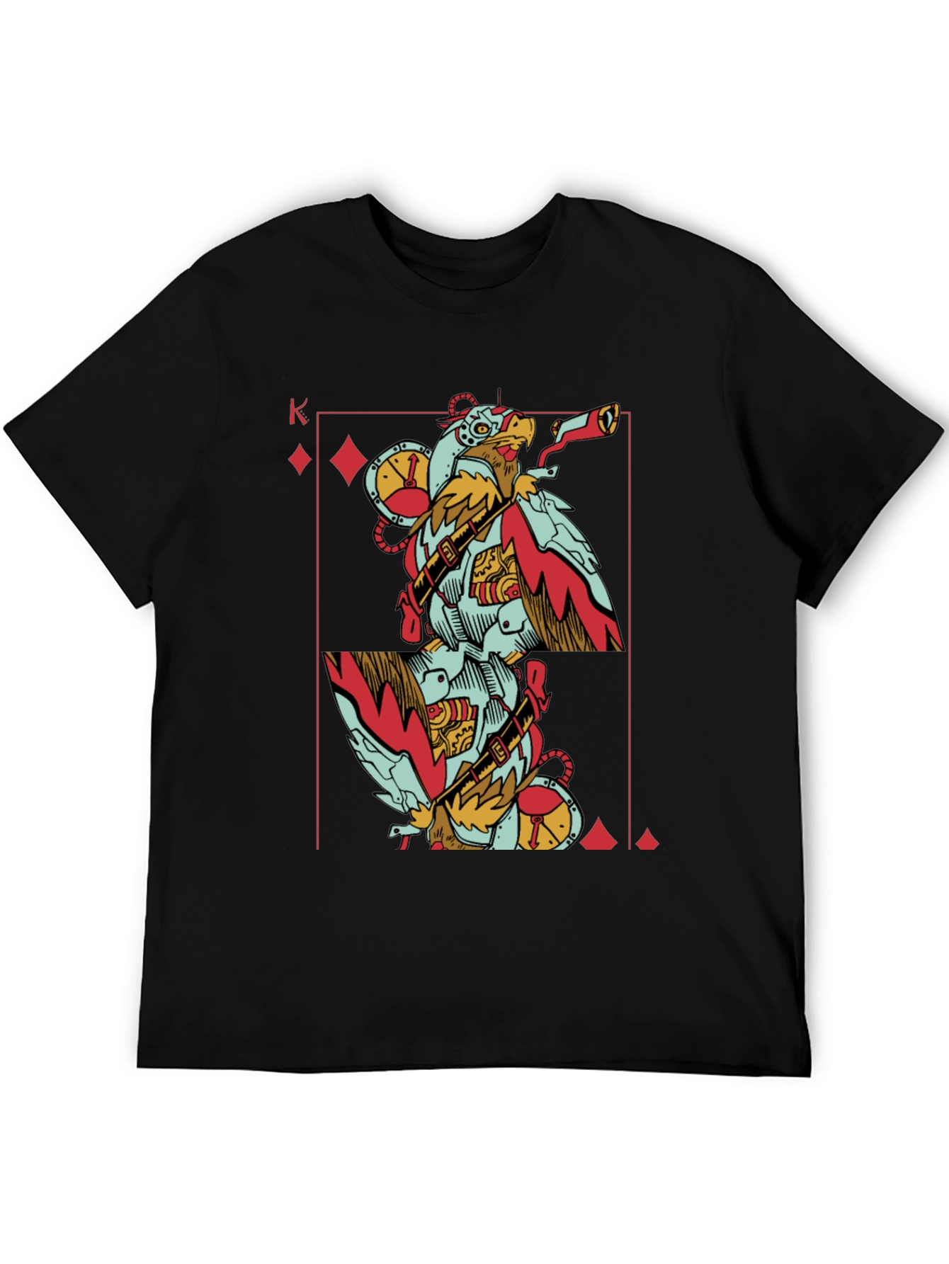 King of Diamonds Steampunk Bird T-Shirt