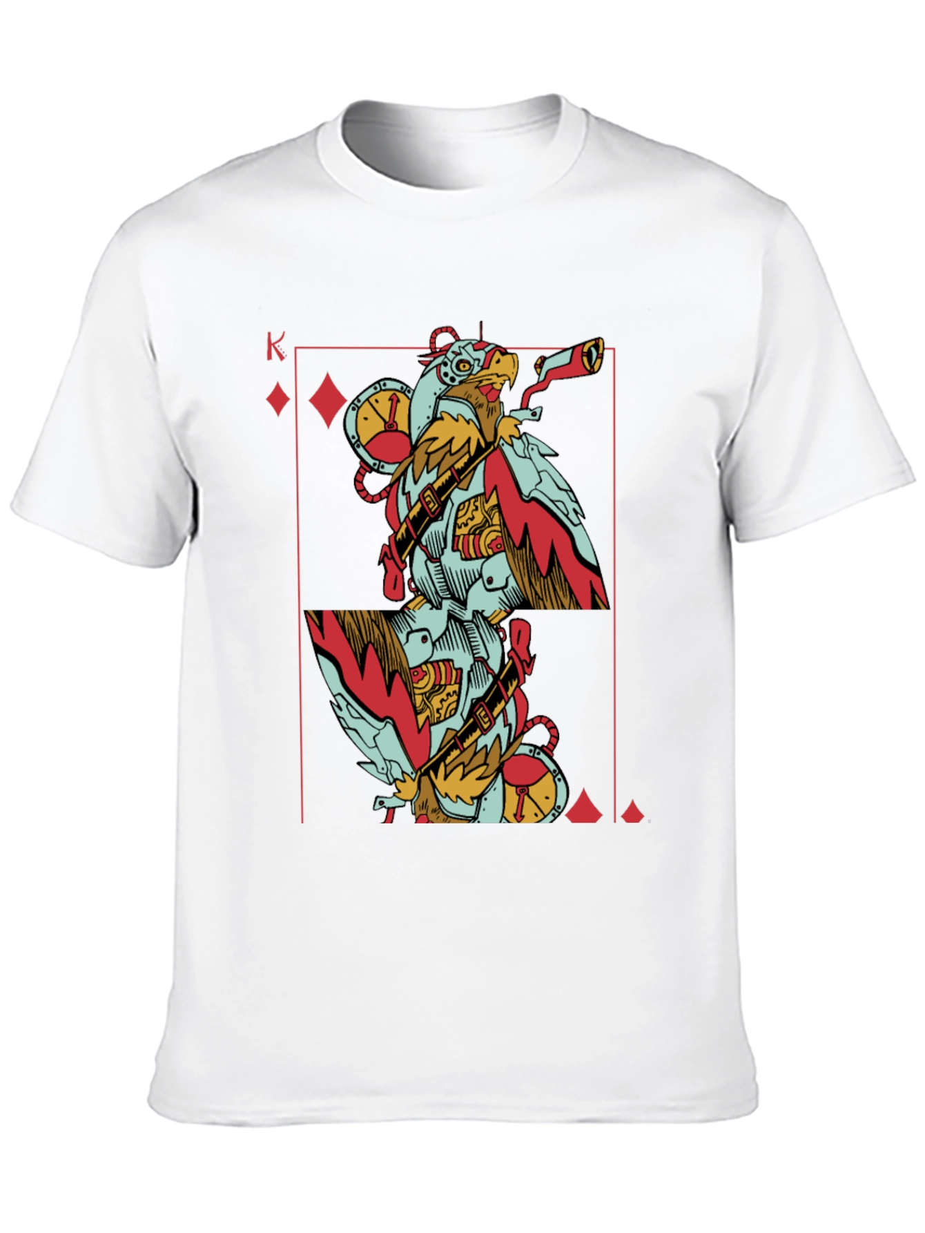 King of Diamonds Steampunk Bird T-Shirt